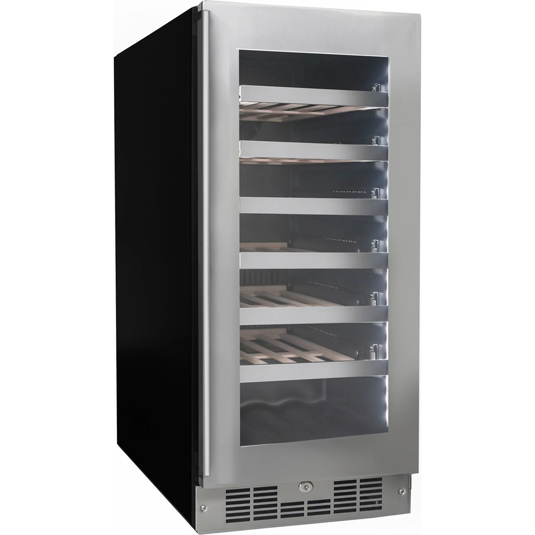 Silhouette Pro – 28 Bottle Built-In Wine Cellar  -Stainless Steel (SPRWC031D1SS) - Image 3