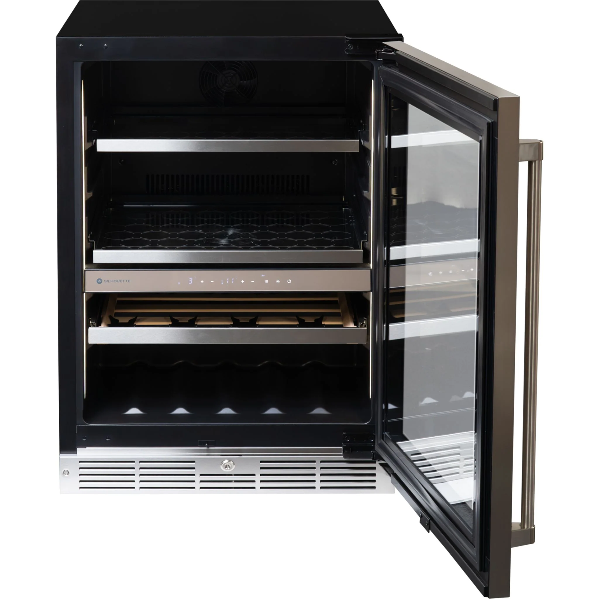 Silhouette Pro Gen 3 – 24? Built-in Wine and Beverage Center  -Stainless Steel (SPRWBC052D3SS) - Image 2