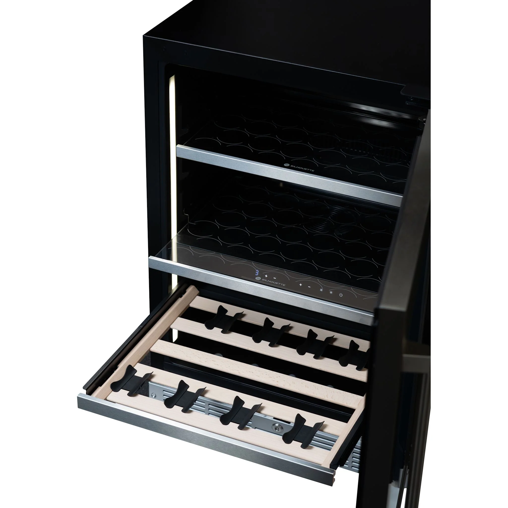 Silhouette Pro Gen 3 – 24? Built-in Wine and Beverage Center  -Stainless Steel (SPRWBC052D3SS) - Image 8