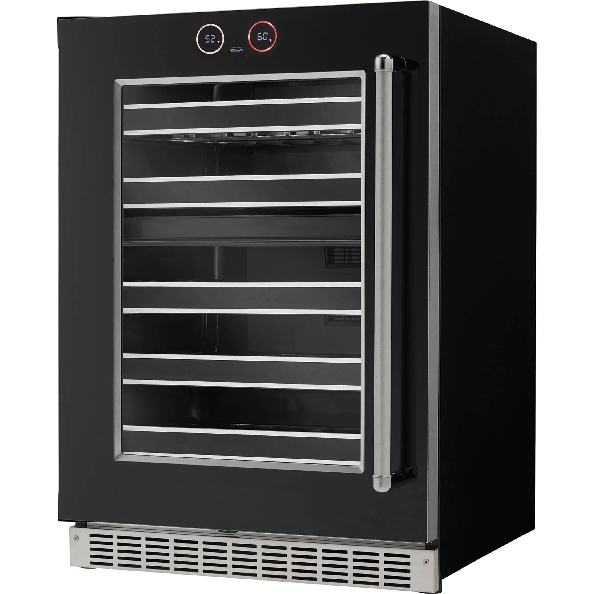 Silhouette Reserve – 24? Built-In Wine Cellar – Left Swing -Stainless Steel (SRVWC050L) - Image 3