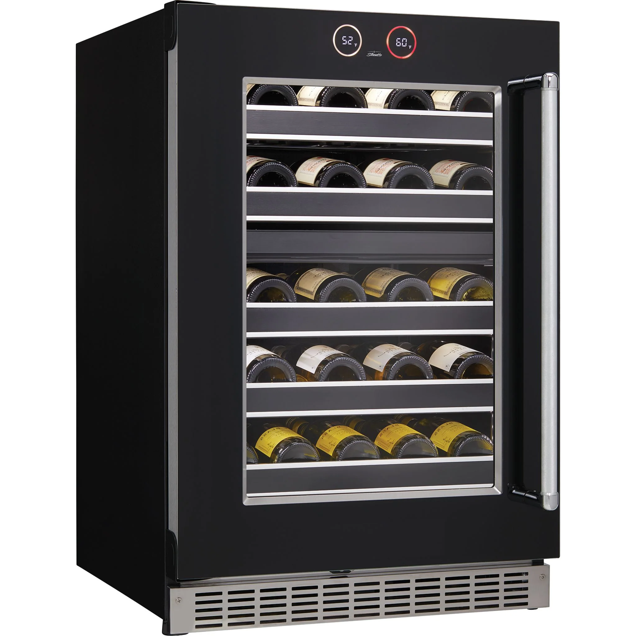 Silhouette Reserve – 24? Built-In Wine Cellar – Left Swing -Stainless Steel (SRVWC050L) - Image 6