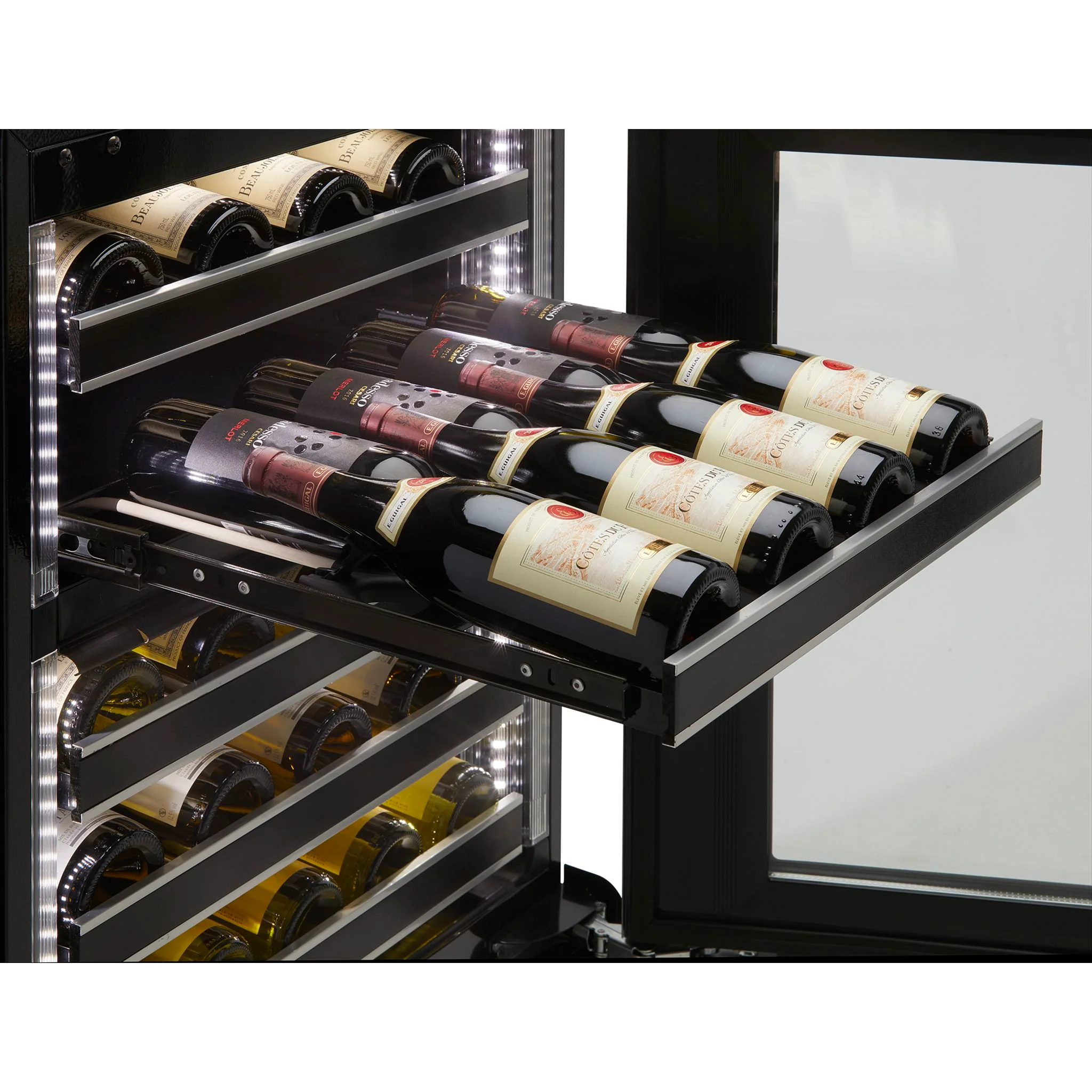Silhouette Reserve – 24? Built-In Wine Cellar  – Right Swing -Stainless Steel (SRVWC050R) - Image 11