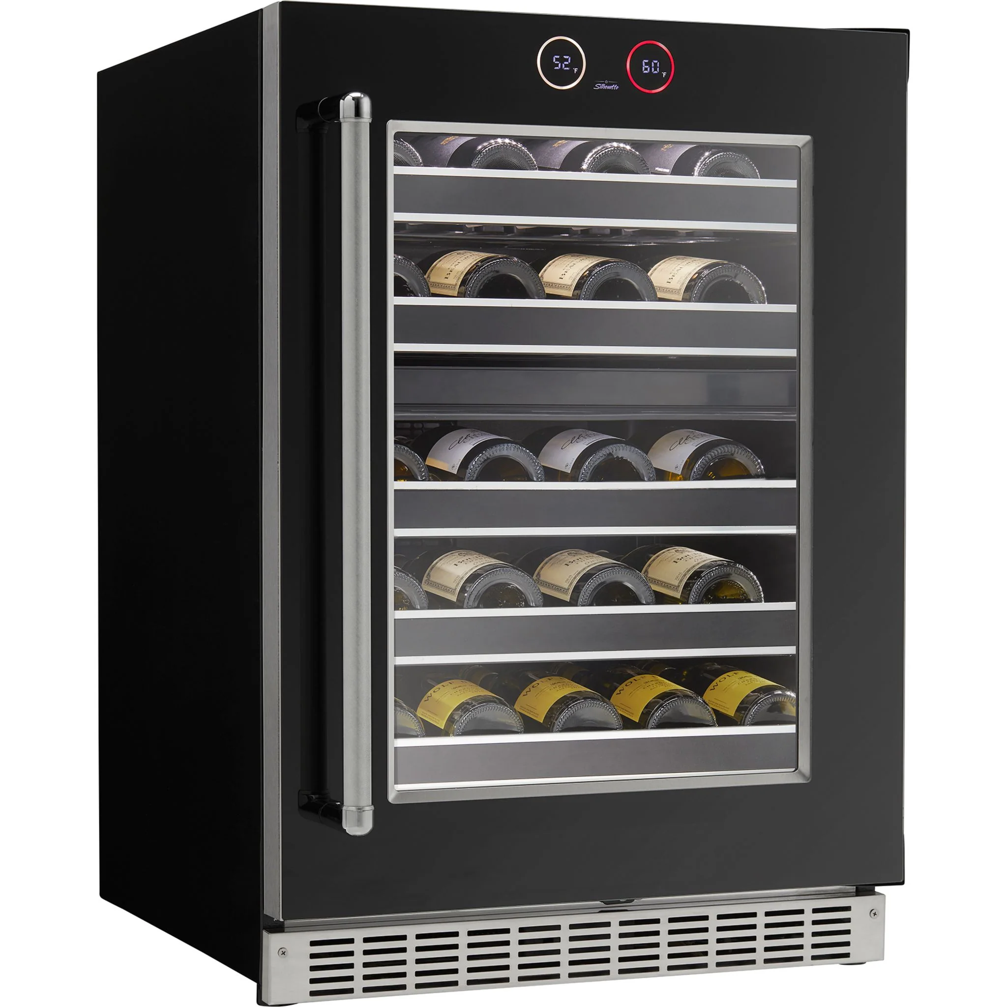 Silhouette Reserve – 24? Built-In Wine Cellar  – Right Swing -Stainless Steel (SRVWC050R) - Image 6
