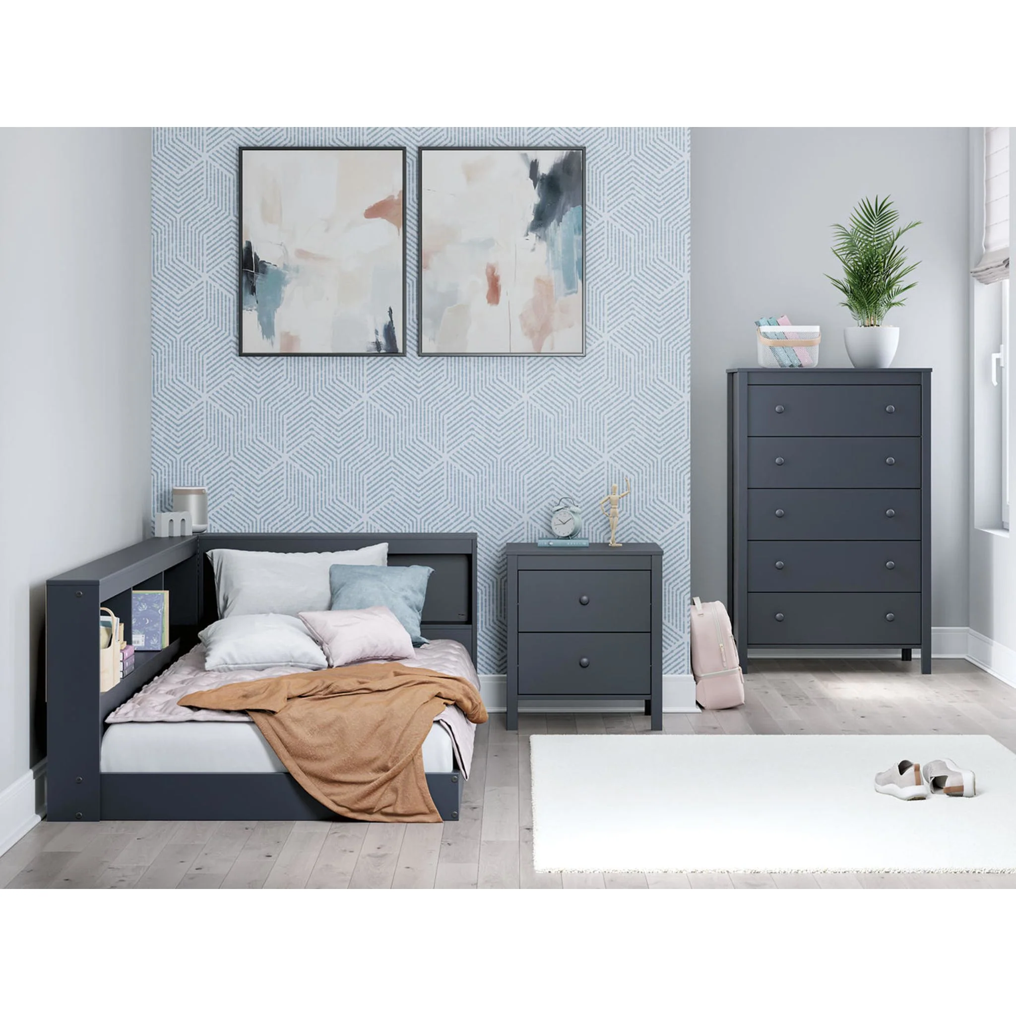 Simmenfort Bookcase Storage Bed - Image 10