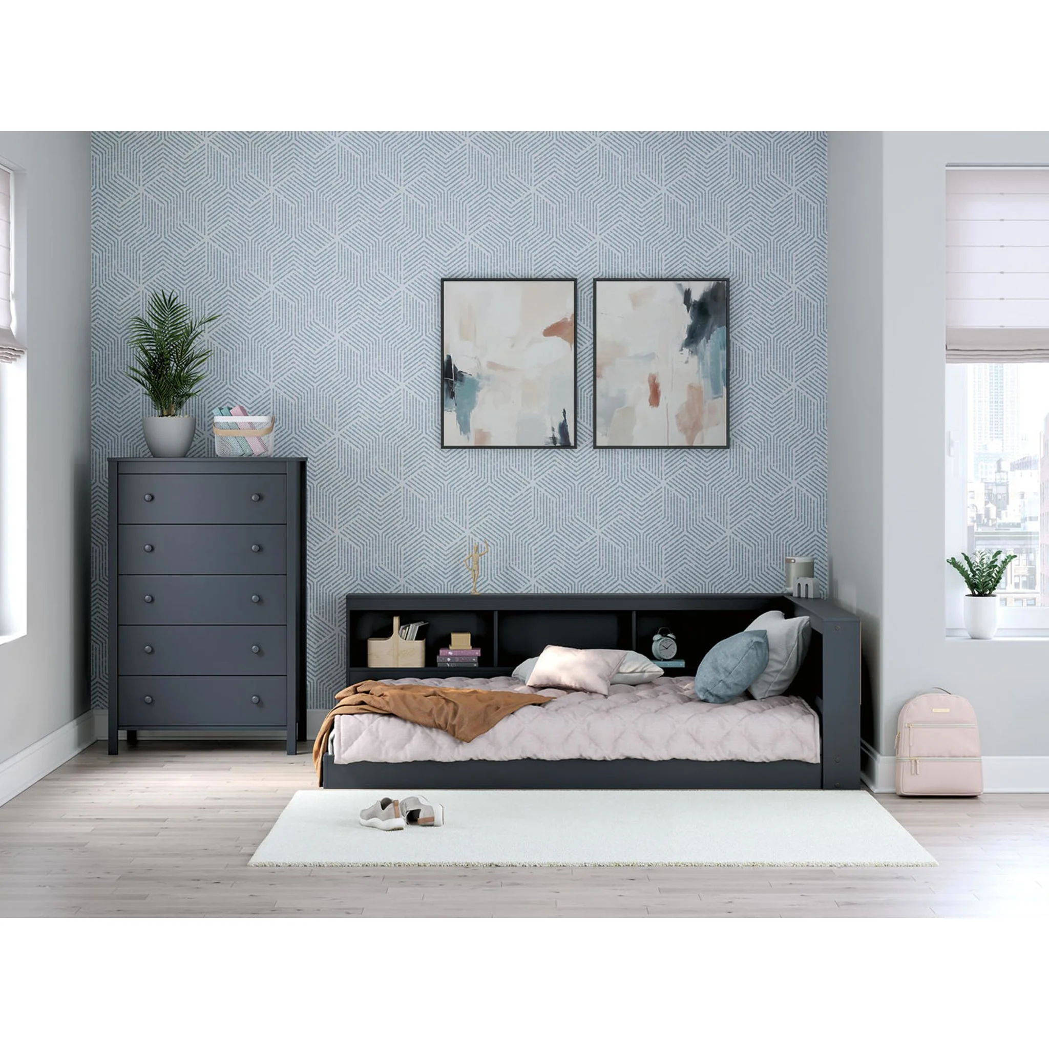 Simmenfort Bookcase Storage Bed - Image 23
