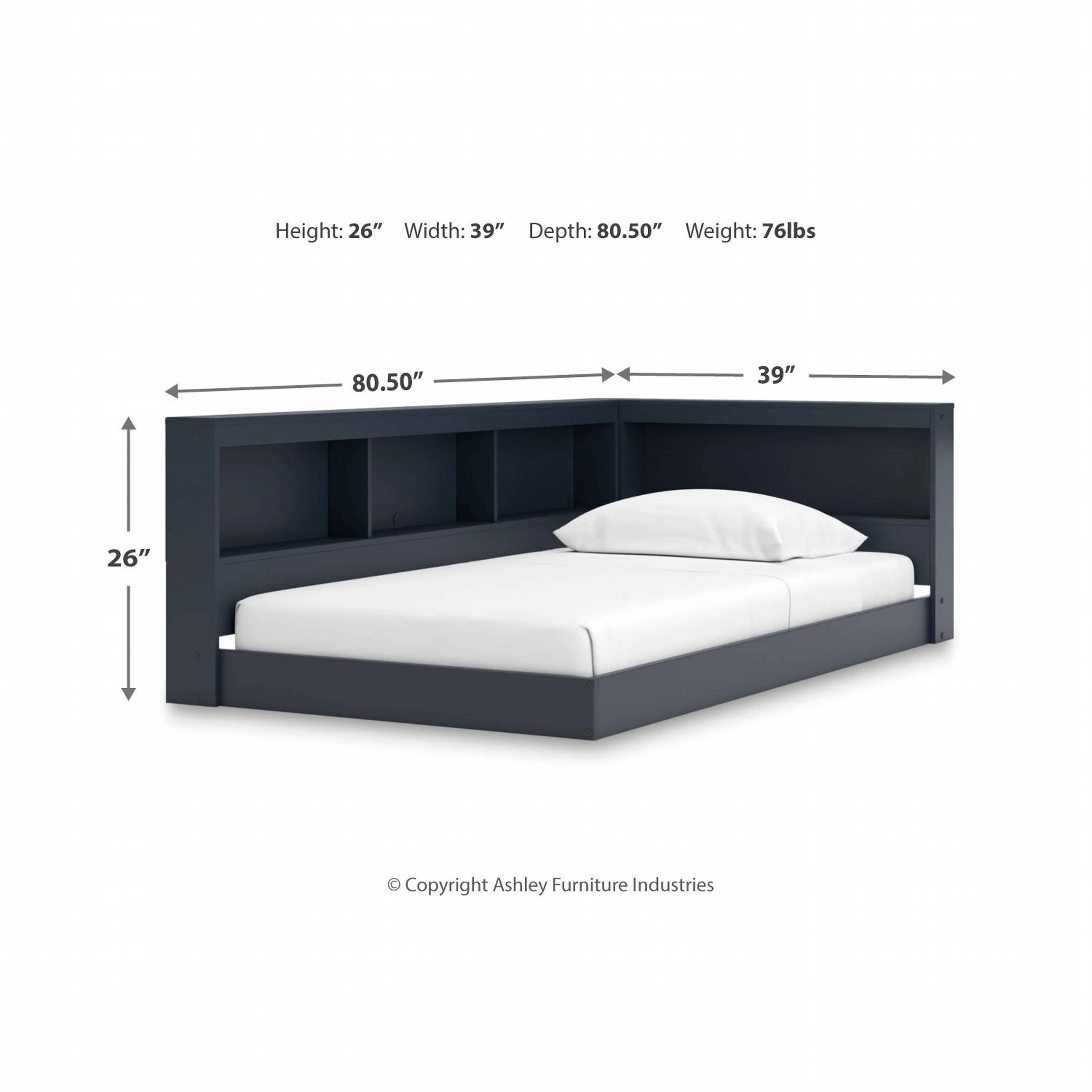 Simmenfort Bookcase Storage Bed - Image 5
