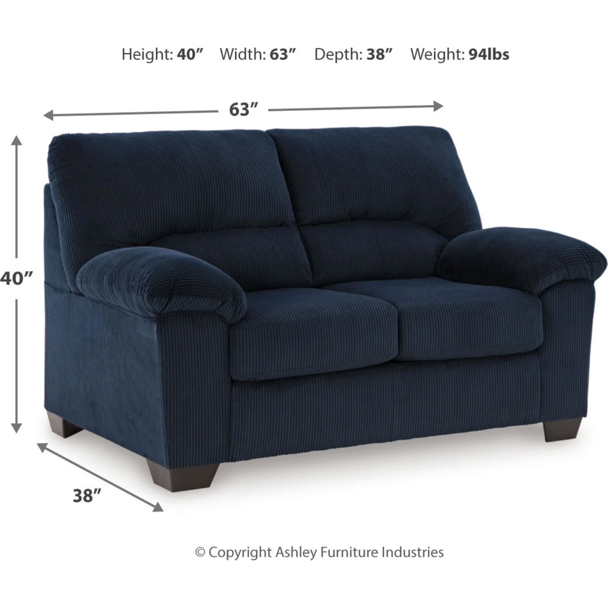 SimpleJoy Loveseat - Image 5