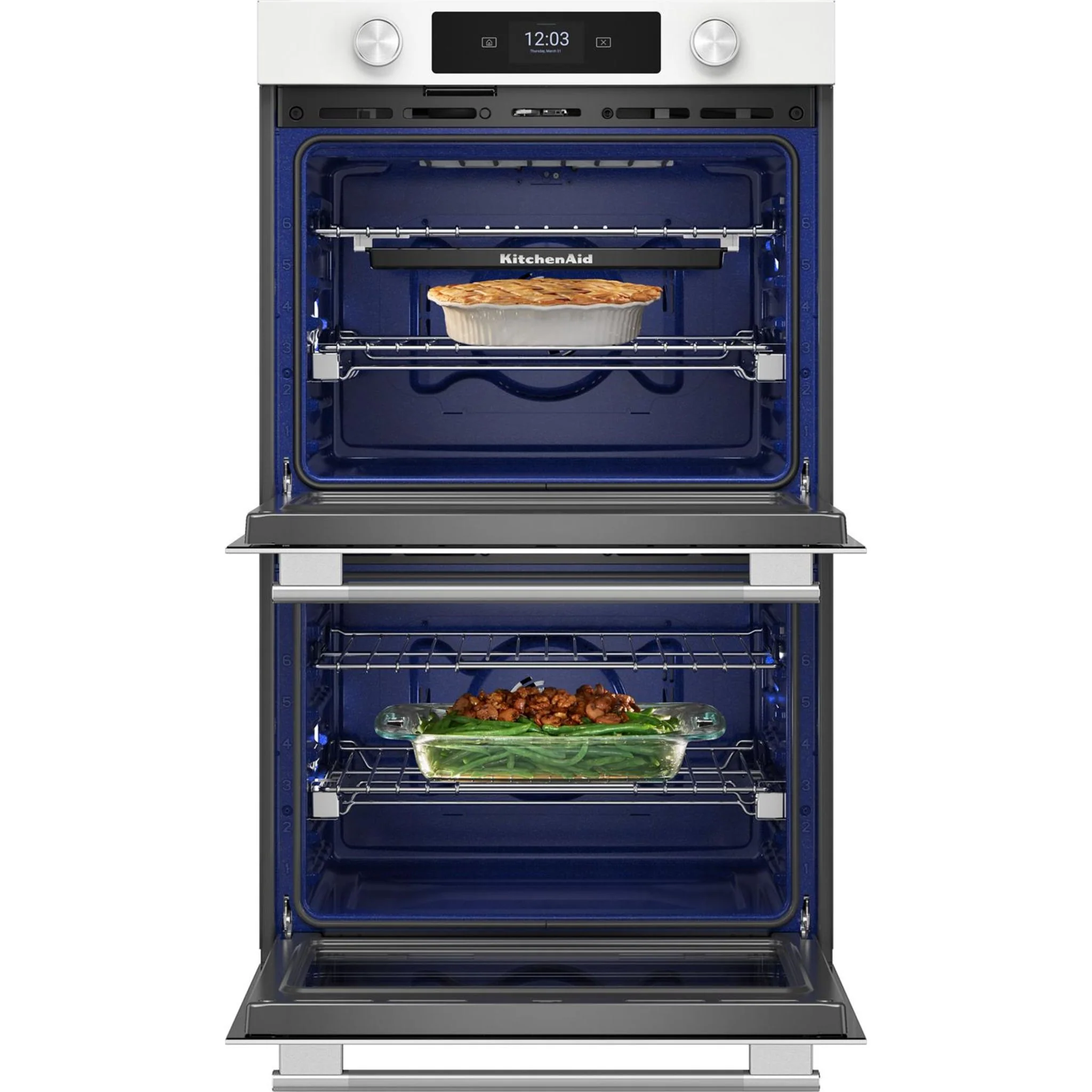 KitchenAid 30-inch Smart Electric Double Wall Oven with Assisted Cooking Modes - White - White (KOED730SWH) - Image 16