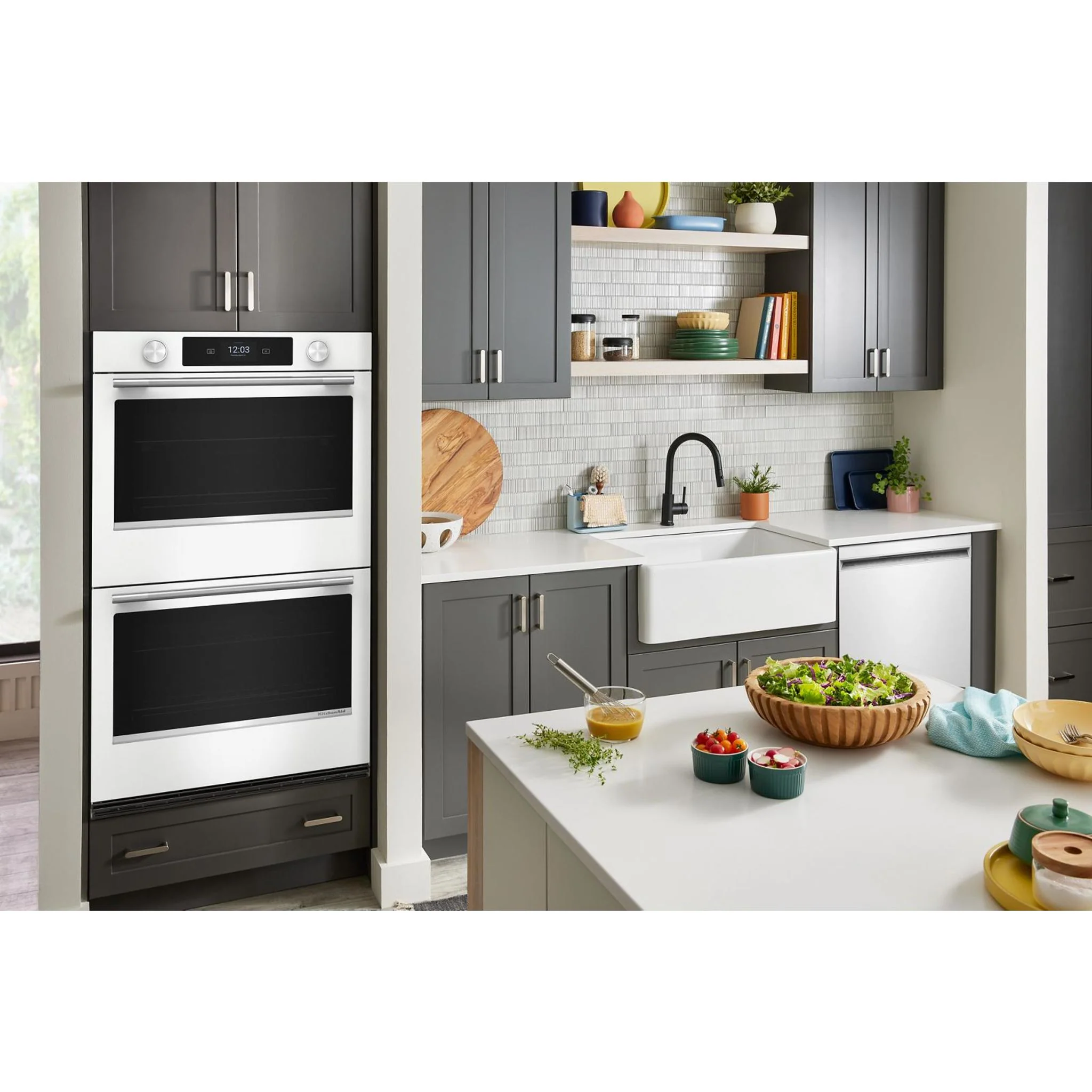 KitchenAid 30-inch Smart Electric Double Wall Oven with Assisted Cooking Modes - White - White (KOED730SWH) - Image 23