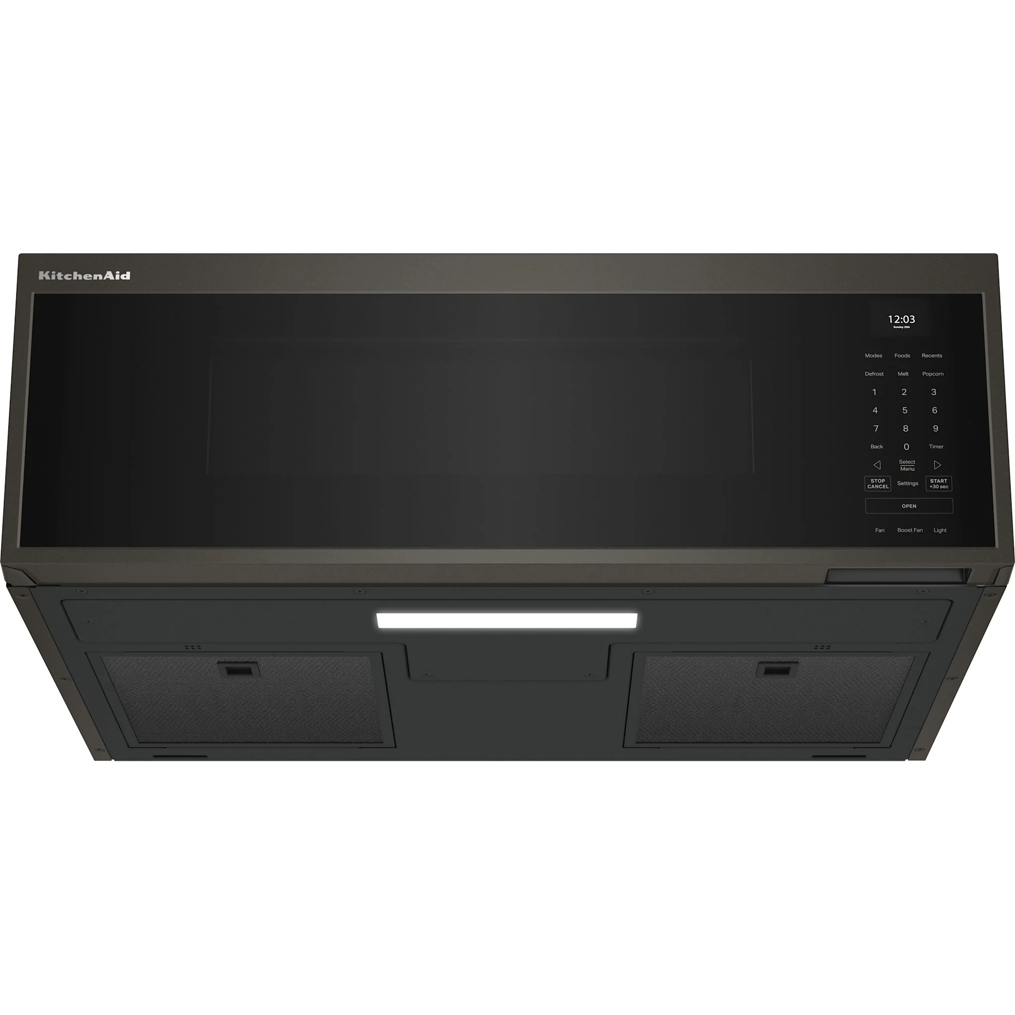 KitchenAid Smart Low Profile Microwave Hood Combination with Dual Fan Ventilation - Black Ore (YKMML550RBE) - Image 4