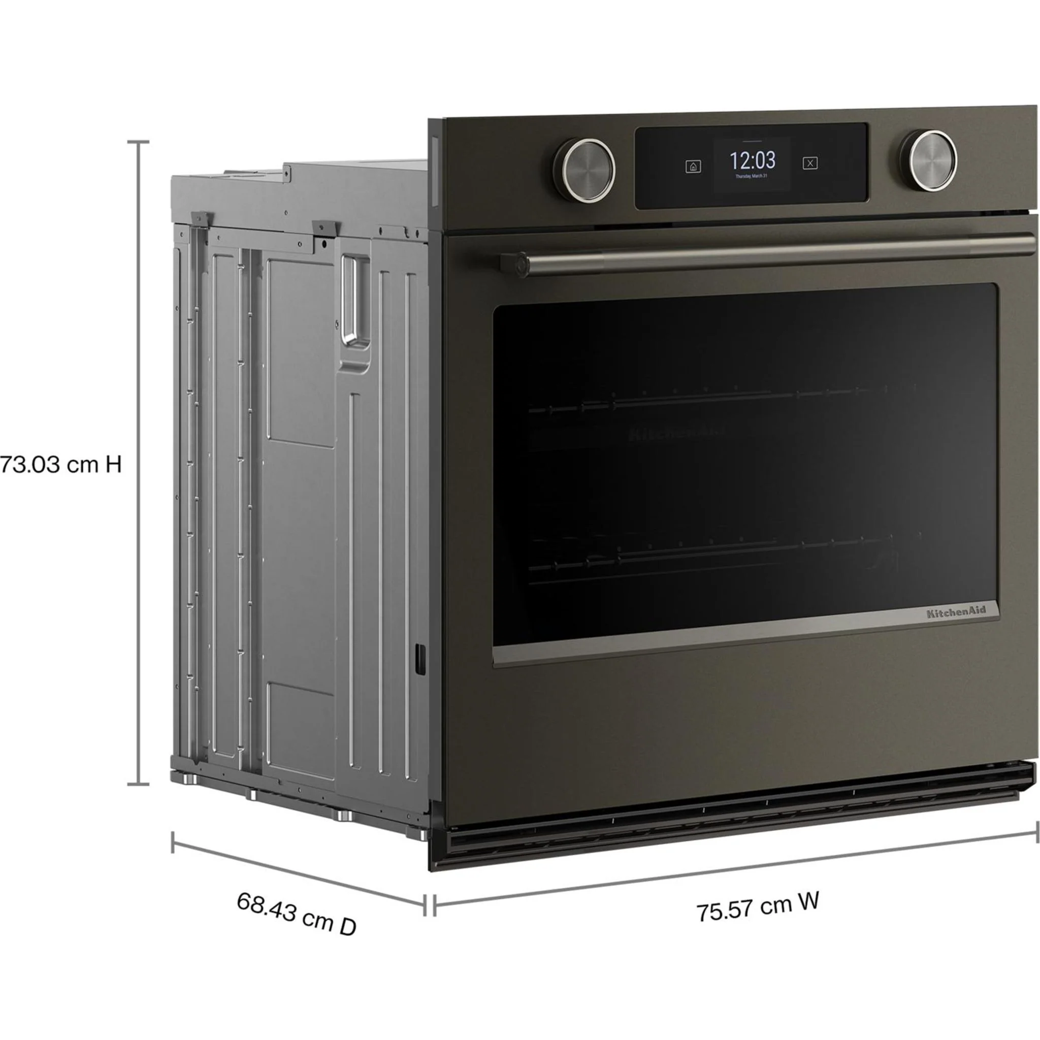 KitchenAid 30-inch Smart Electric Single Wall Oven with Assisted Cooking Modes - Black Ore - Black Ore (KOES730SBE) - Image 5