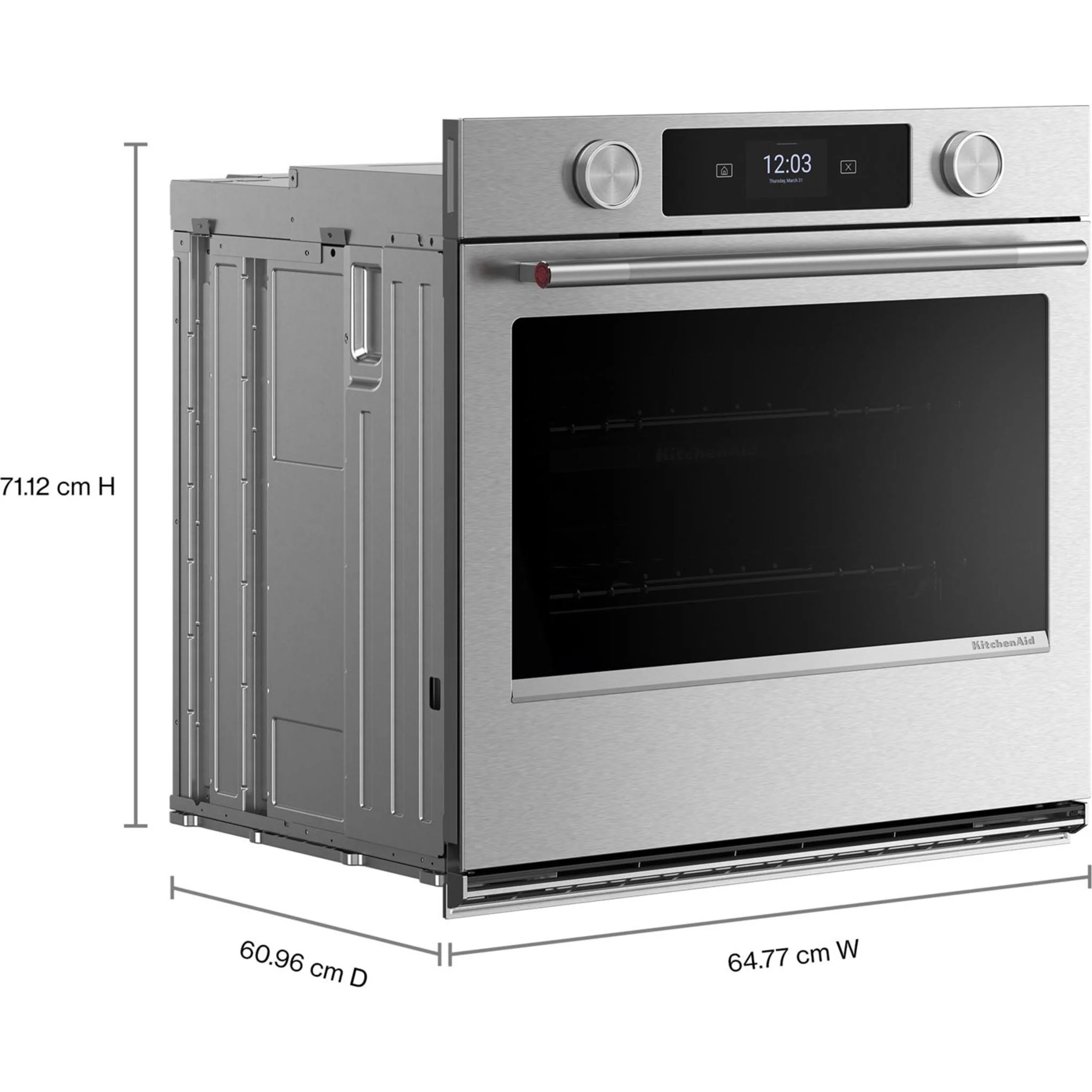 KitchenAid 27-inch Smart Electric Single Wall Oven with Assisted Cooking Modes - PrintShieldFinish - PrintShield Stainless (KOES727SPS) - Image 5
