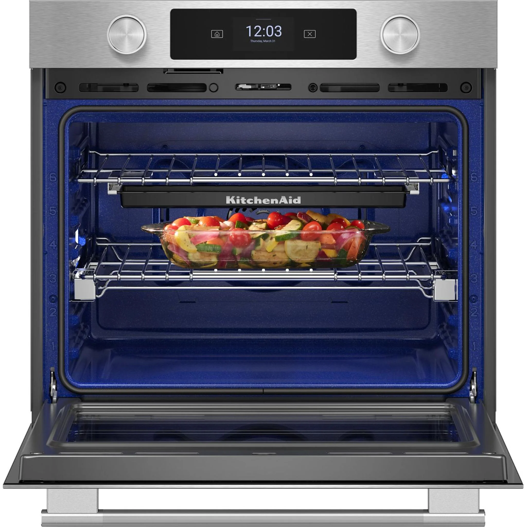 KitchenAid 27-inch Smart Electric Single Wall Oven with Assisted Cooking Modes - PrintShieldFinish - PrintShield Stainless (KOES727SPS) - Image 9