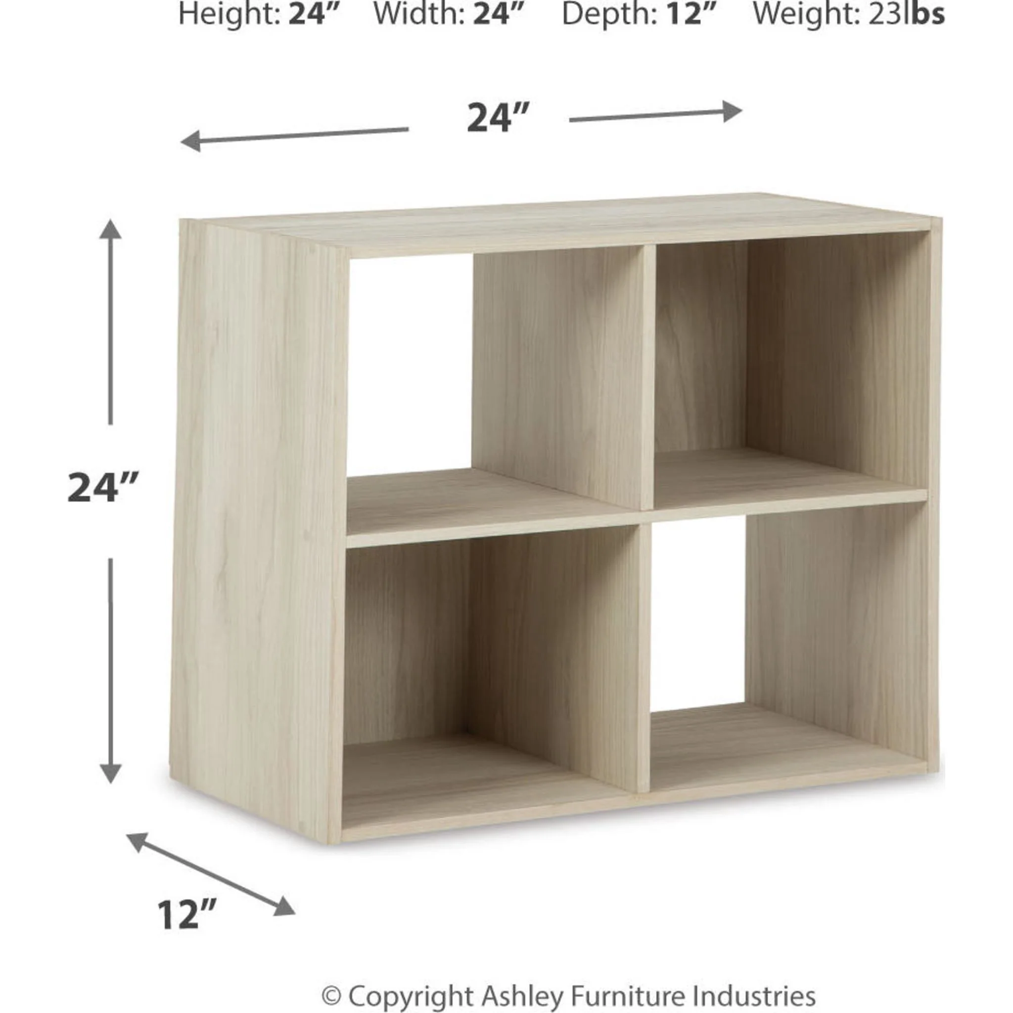 Socalle Four Cube Organizer Bookcase - Image 4