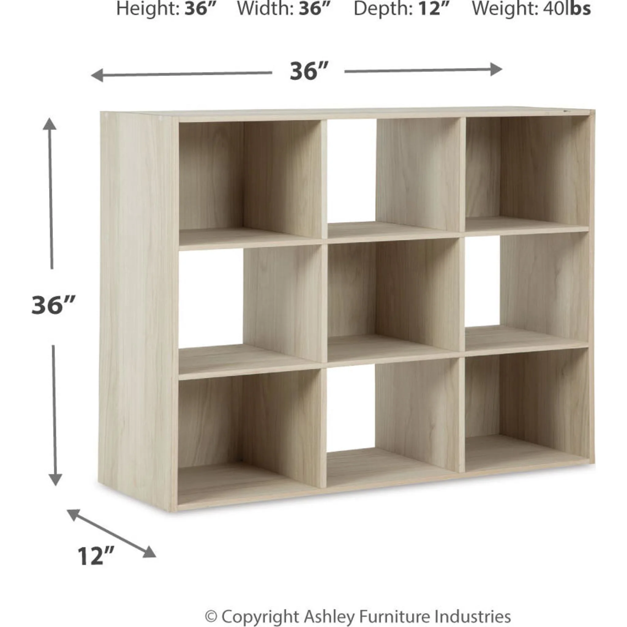 Socalle Nine Cube Organizer Bookcase - Image 4