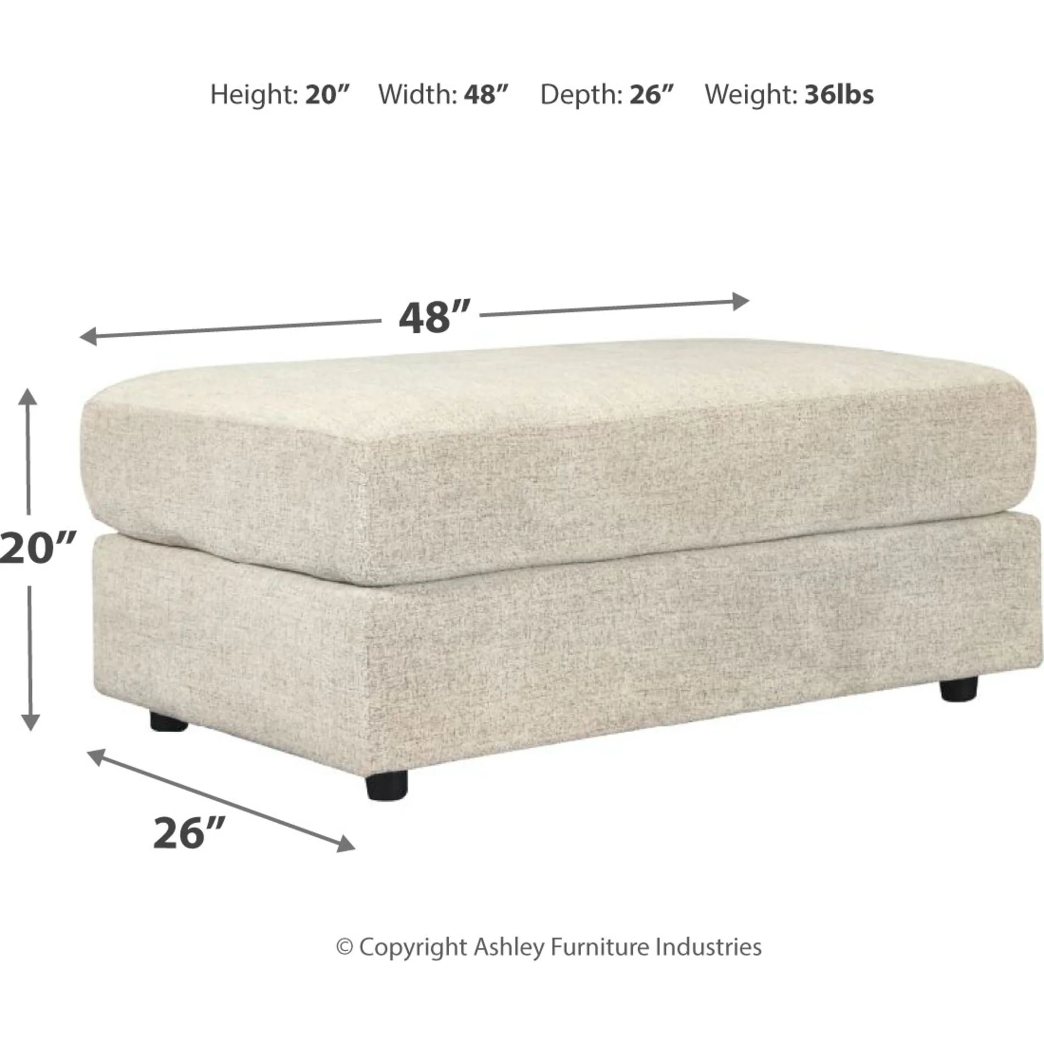 Soletren Oversized Accent Ottoman - Image 4