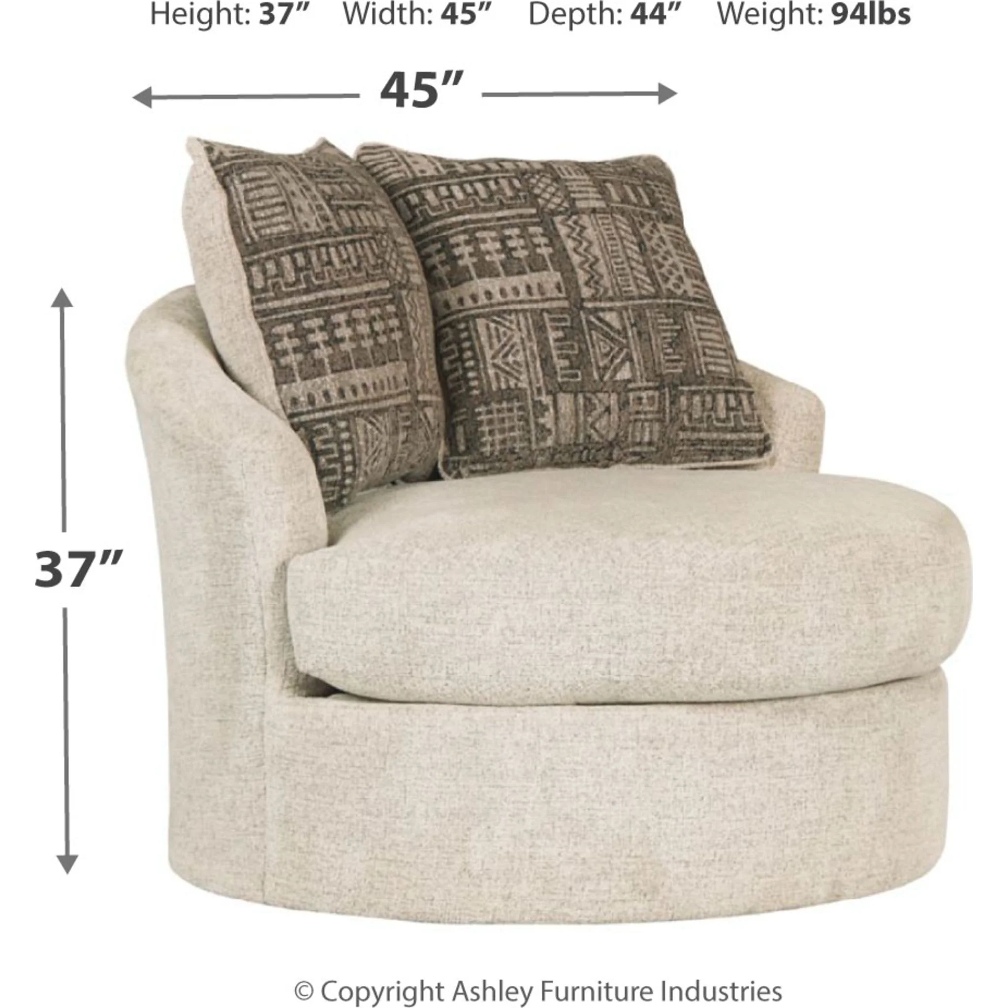 Soletren Swivel Accent Chair - Image 4