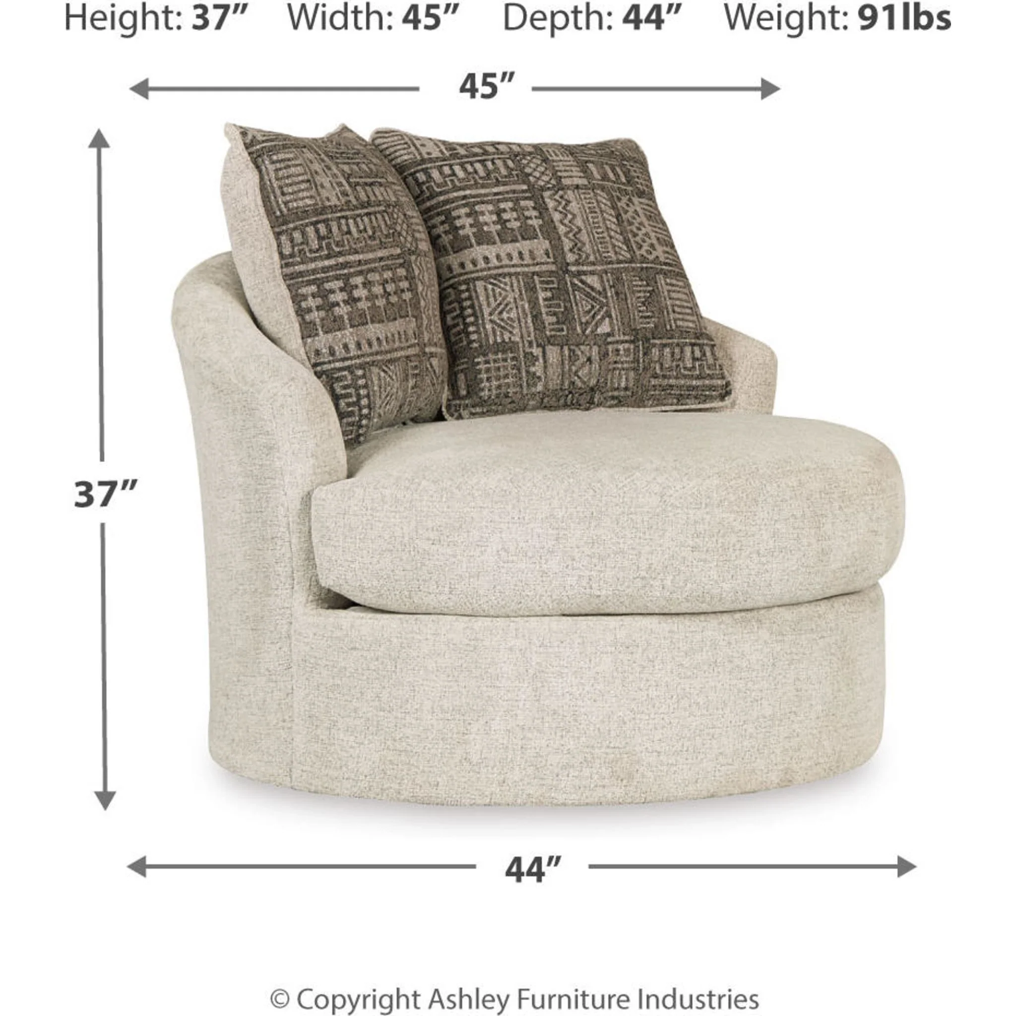 Soletren Swivel Accent Chair - Image 7