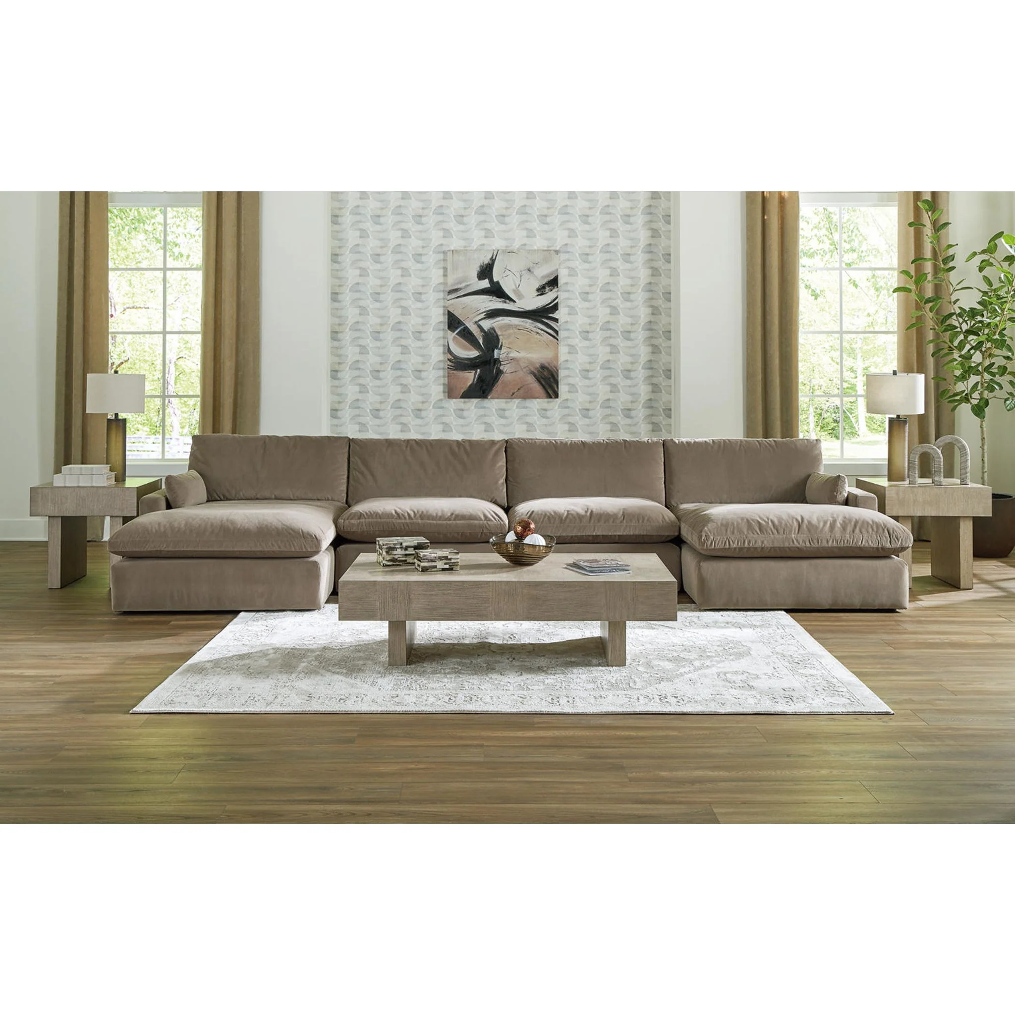 Sophie 4 Piece Modular Sectional with Dual Chaise - Image 3