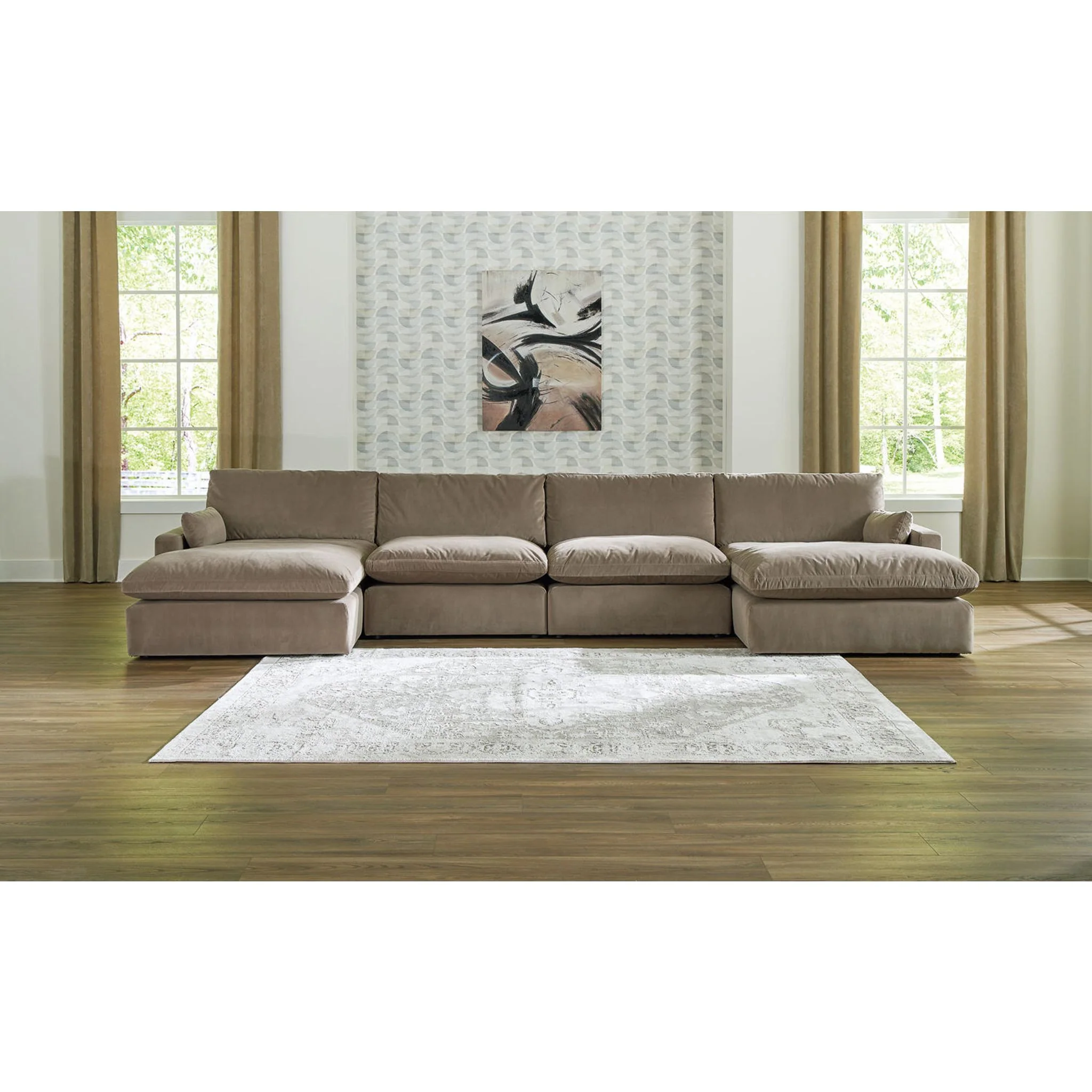 Sophie 4 Piece Modular Sectional with Dual Chaise - Image 4