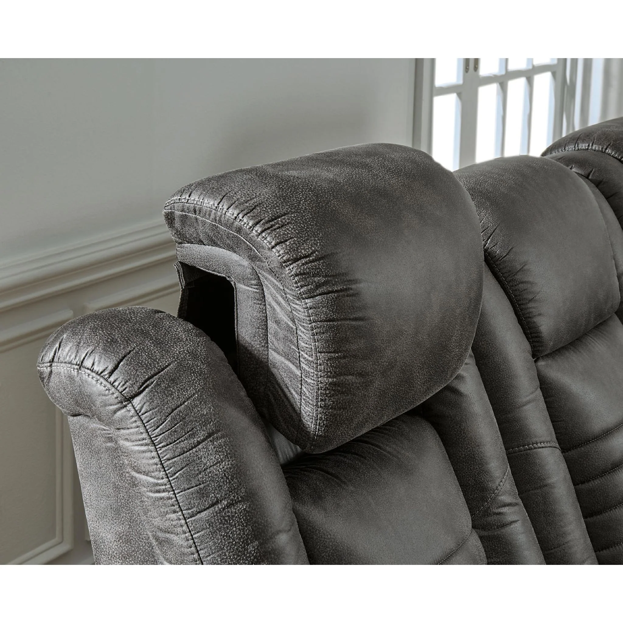 Soundcheck Power Reclining Loveseat with Console and Adj Head - Image 10
