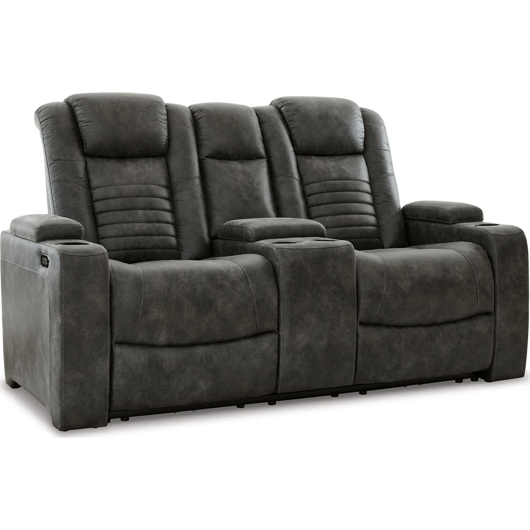 Soundcheck Power Reclining Loveseat with Console and Adj Head - Image 4