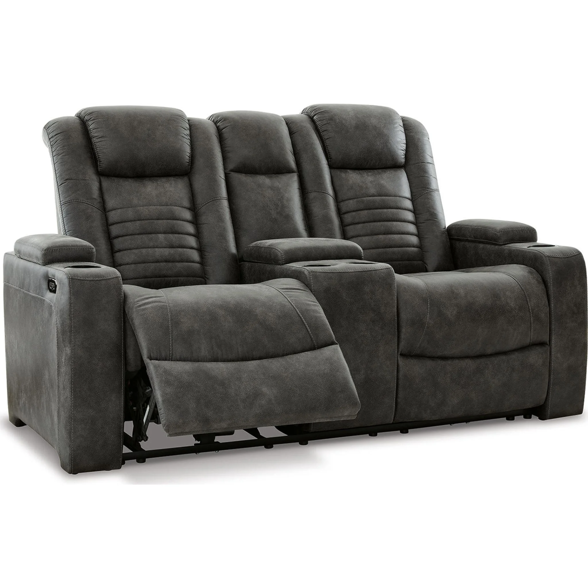 Soundcheck Power Reclining Loveseat with Console and Adj Head - Image 5