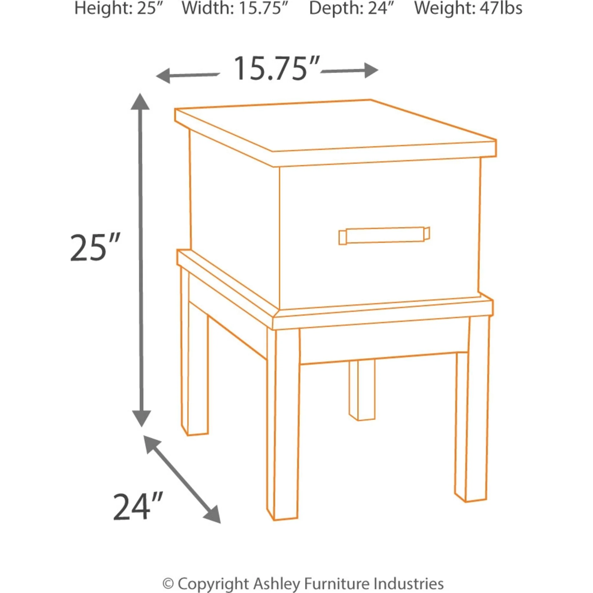 Stanah Chairside End Table - Image 4