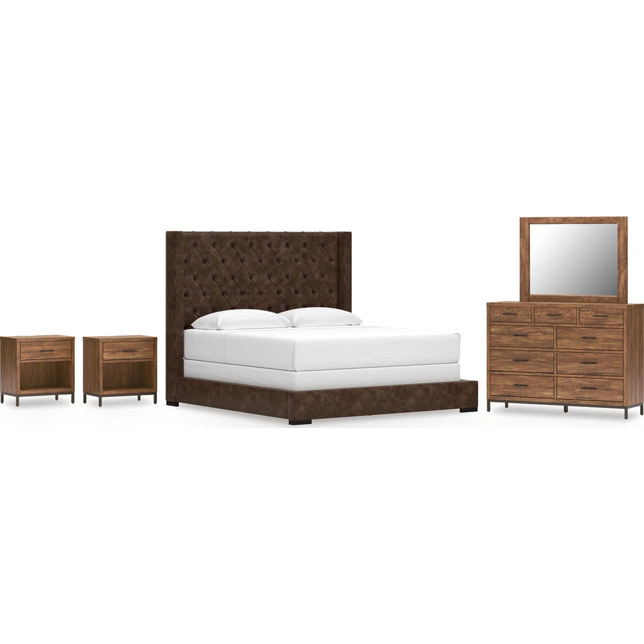 Steenlage-Exclusive 5 Piece Upholstered Bedroom - Image 13