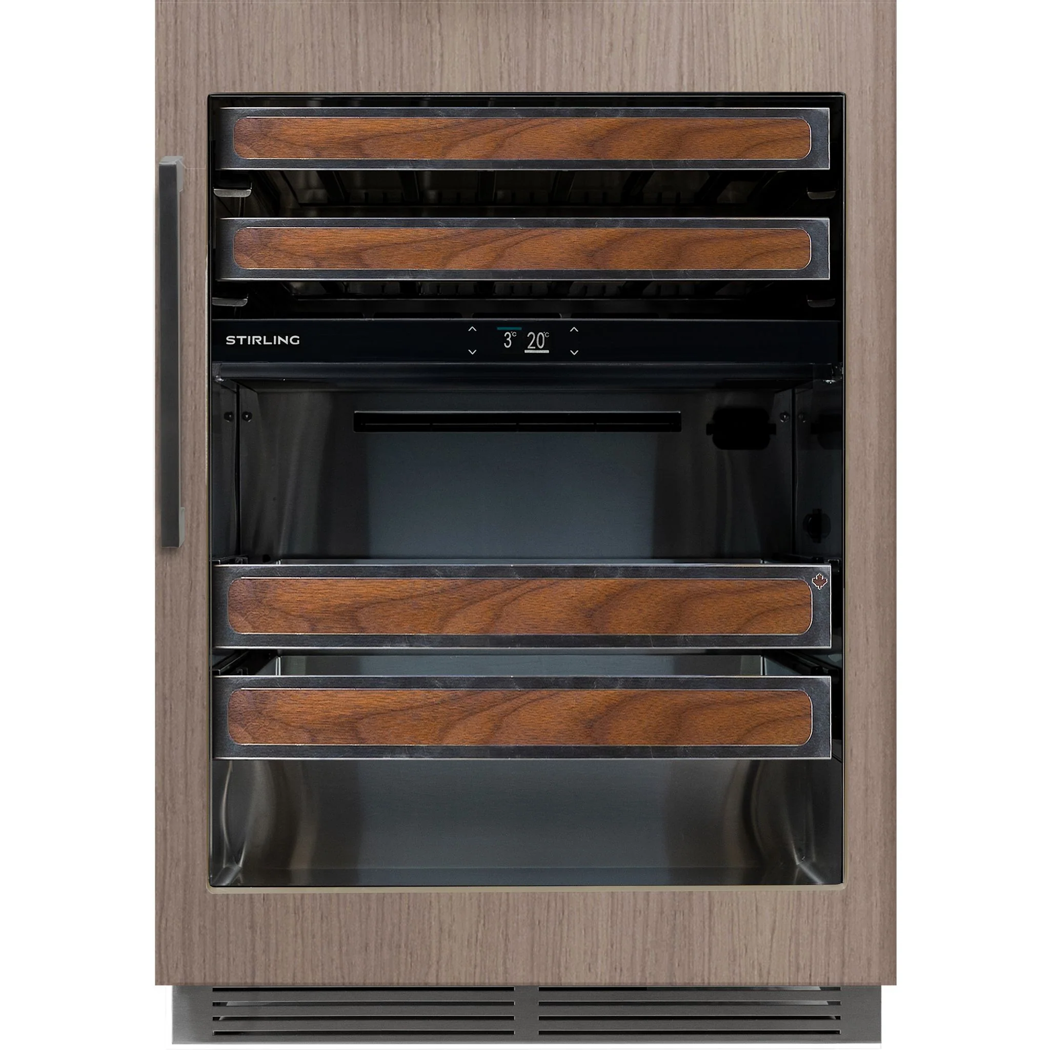 Stirling 24" Dual Zone Panel Ready Wine & Beverage Cooler Wood Package - Panel Ready (S4-D275PANR) - Image 2