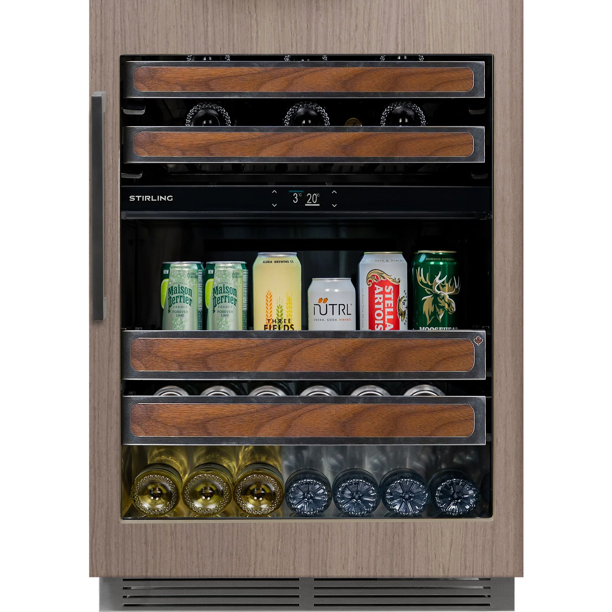 Stirling 24" Dual Zone Panel Ready Wine & Beverage Cooler Wood Package - Panel Ready (S4-D275PANR) - Image 5