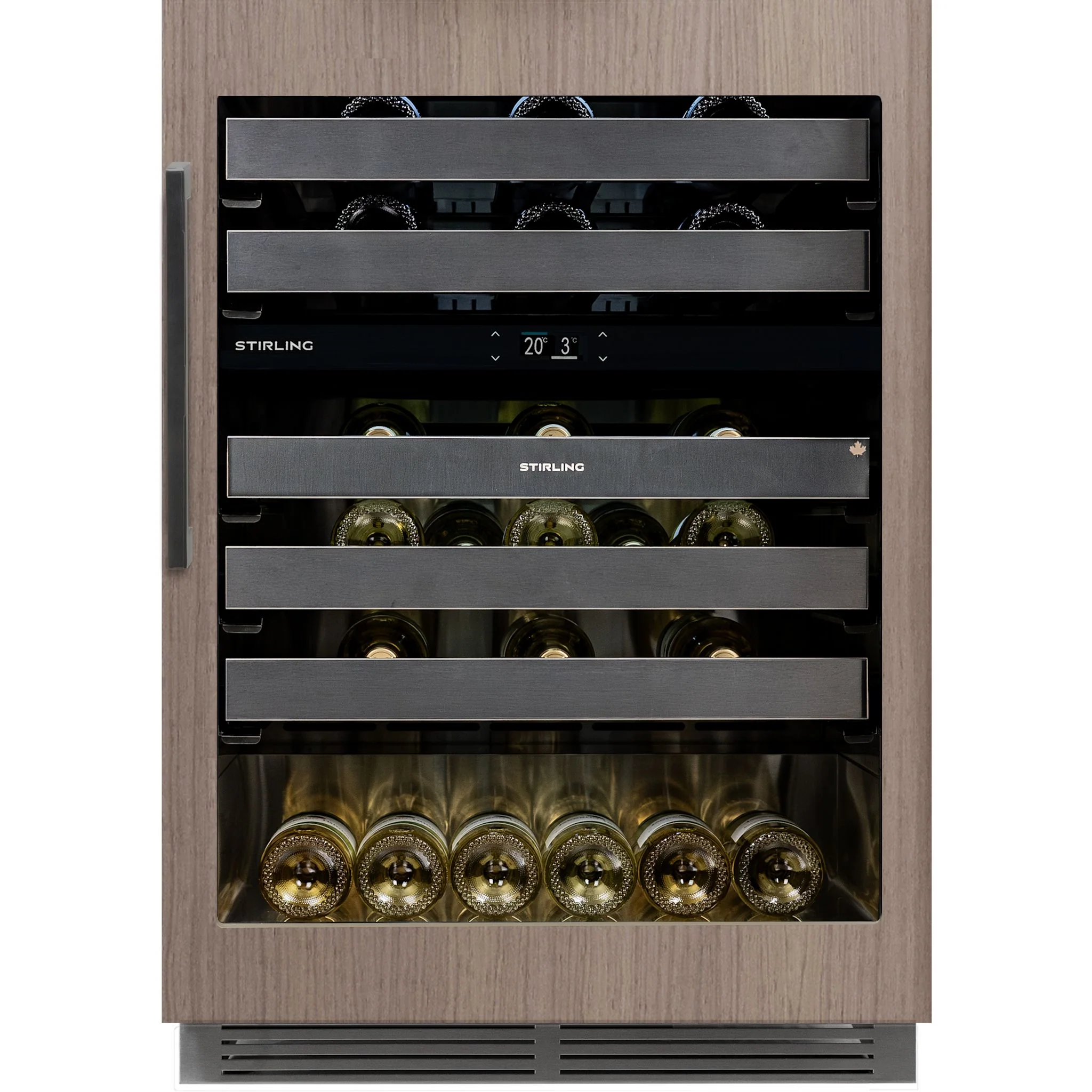Stirling 24" Dual Zone Panel Ready Wine Cooler: Stainless Package - Panel Ready (S4-D200PANR) - Image 2