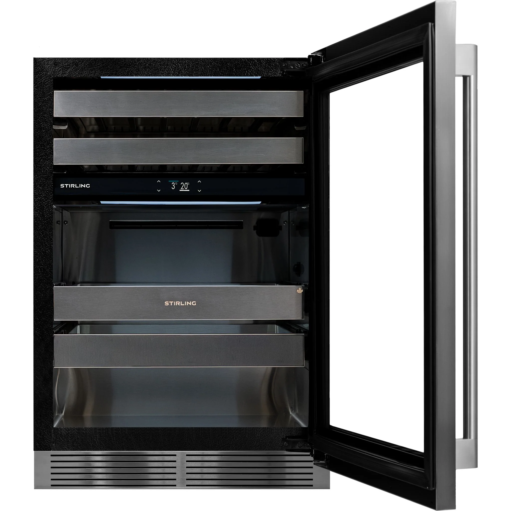Stirling 24" Dual Zone Stainless Steel Wine & Beverage Cooler Stainless Package - Stainless Steel (S4-D250SS) - Image 5