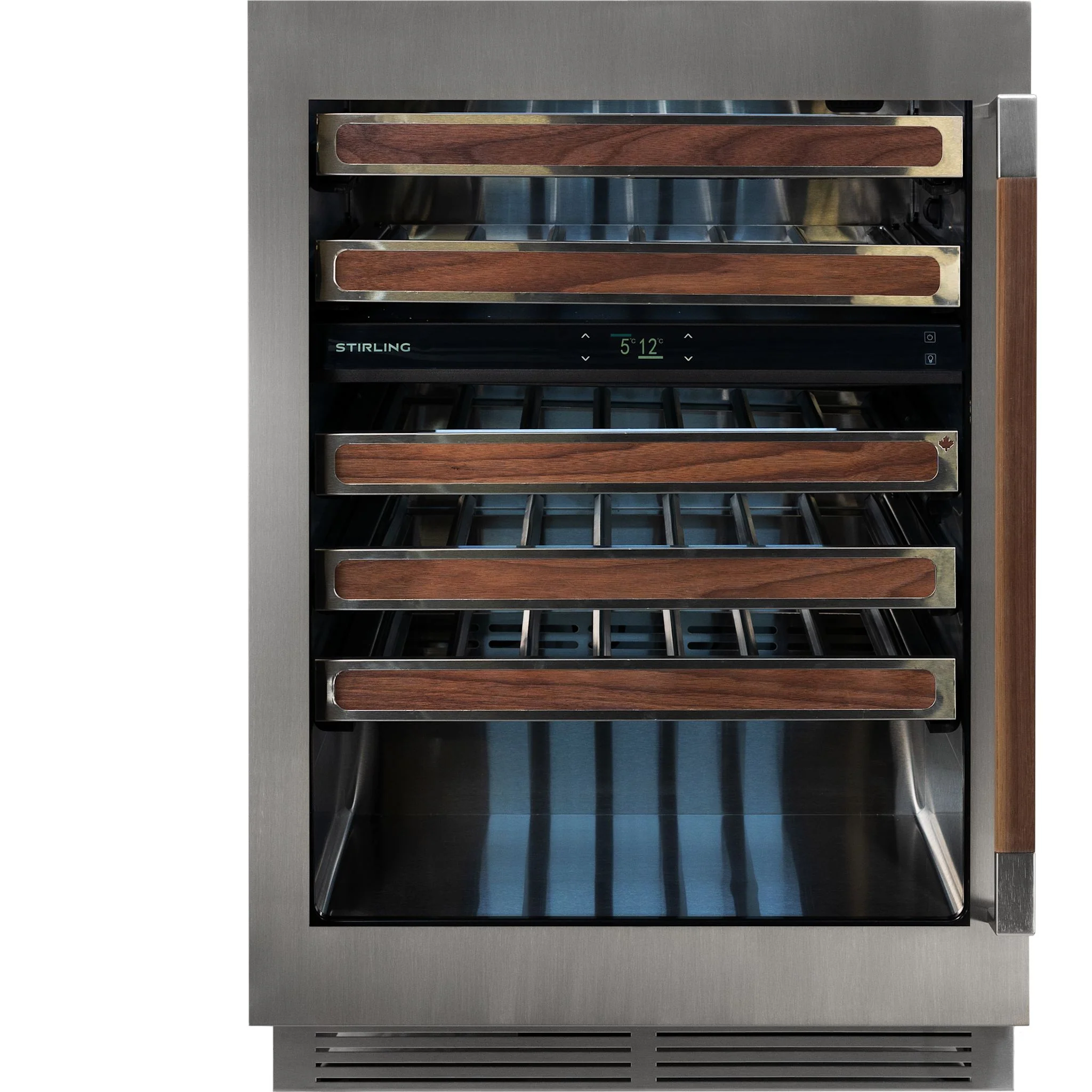 Stirling 24" Dual Zone Stainless Steel Wine Cooler Wood Package - Stainless Steel (S4-D225SS) - Image 4