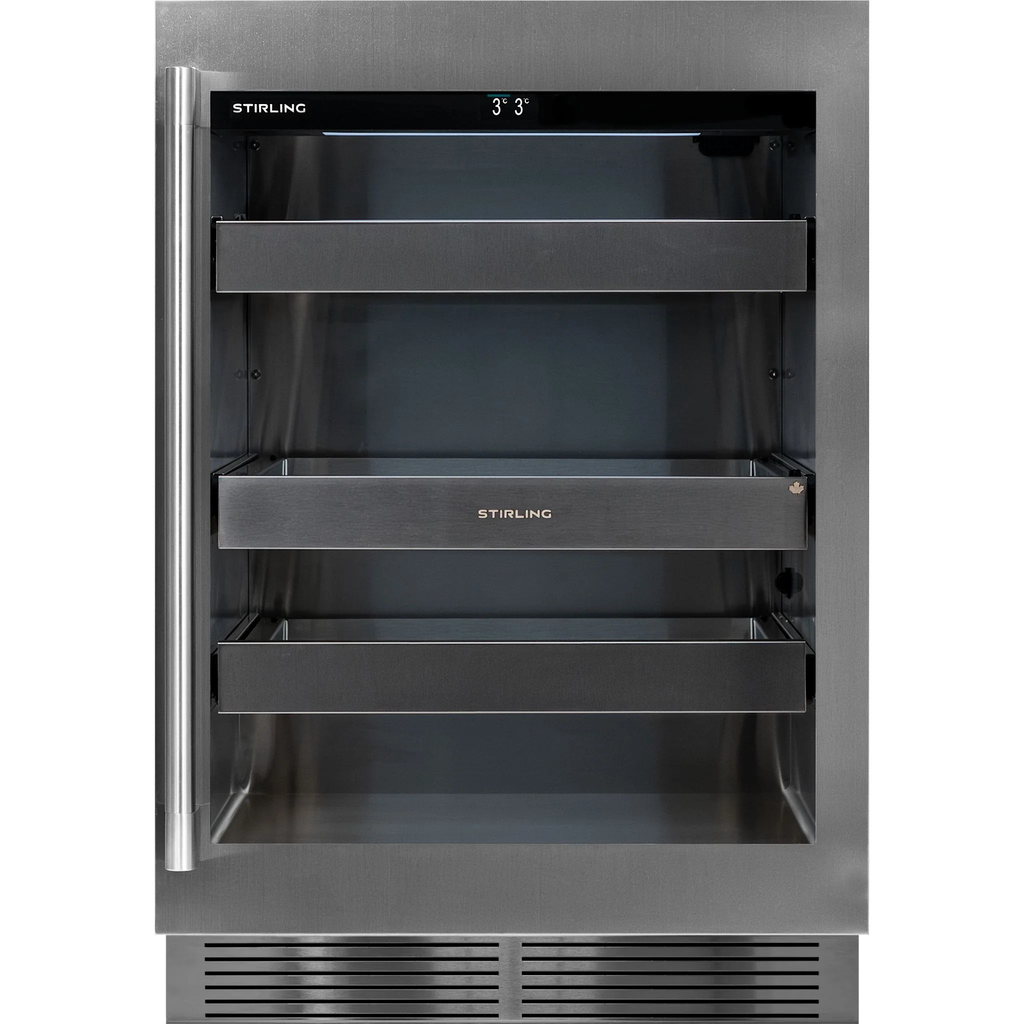 Stirling 24" Single Zone Stainless Steel Beverage Cooler: Stainless Package - Stainless Steel (S4-100SS) - Image 2