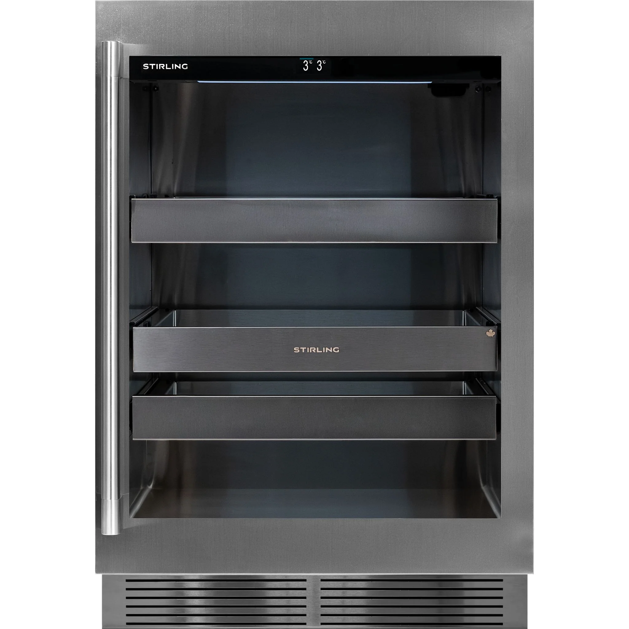Stirling 24" Single Zone Stainless Steel Beverage Cooler: Stainless Package - Stainless Steel (S4-100SS) - Image 3
