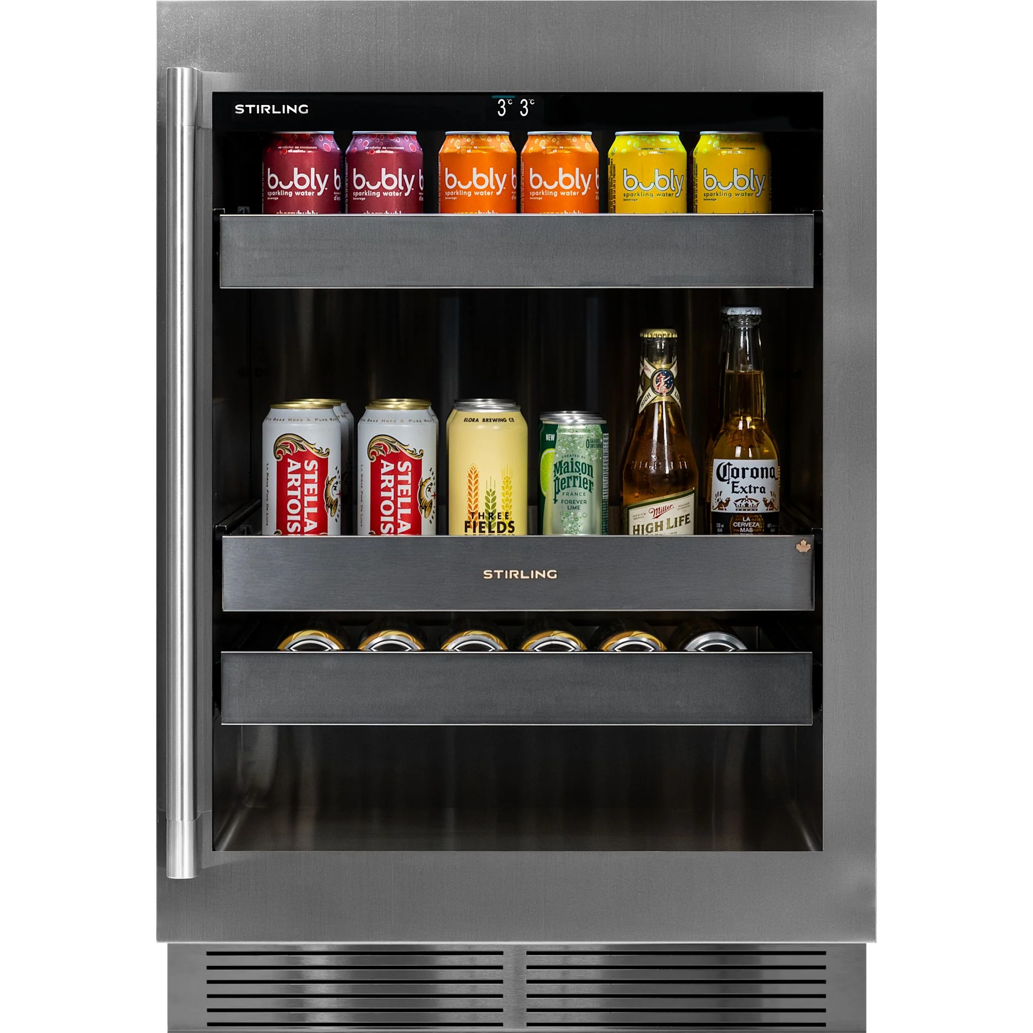 Stirling 24" Single Zone Stainless Steel Beverage Cooler: Stainless Package - Stainless Steel (S4-100SS) - Image 4