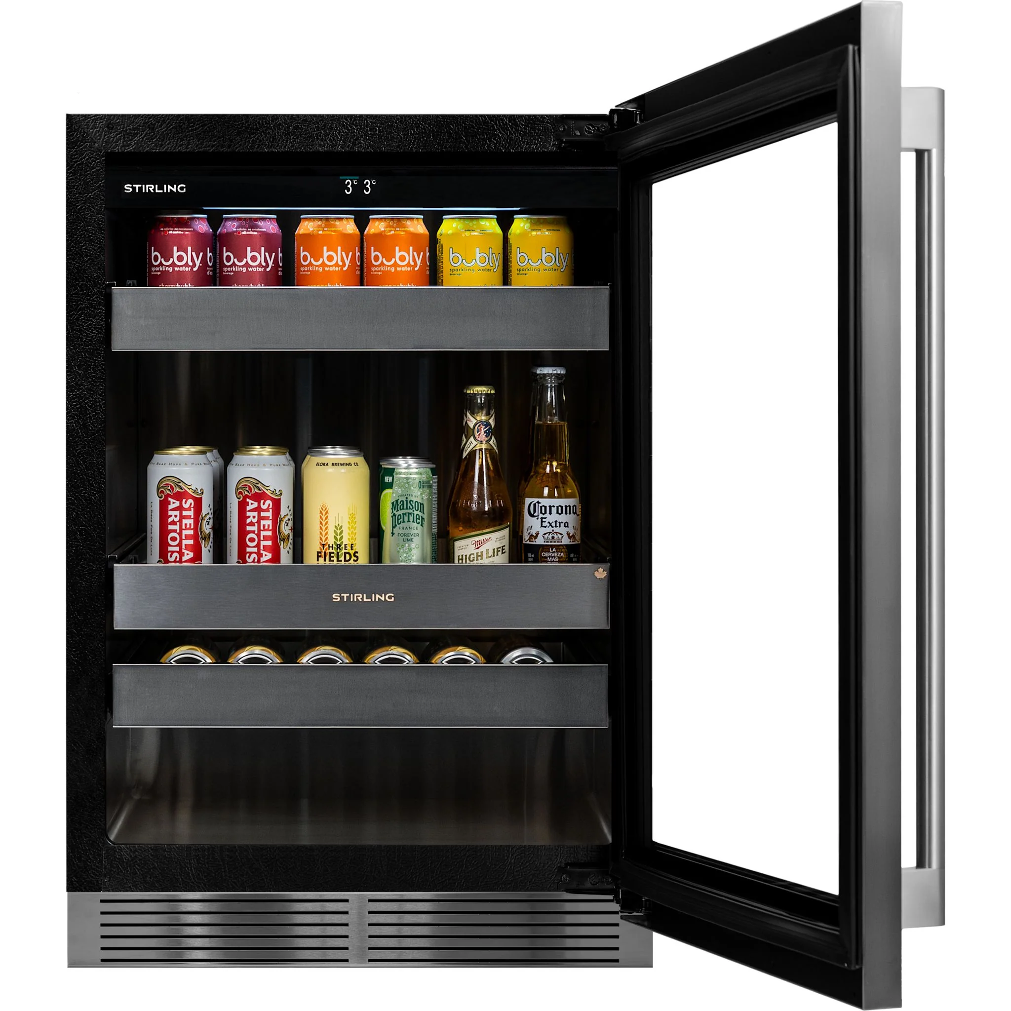 Stirling 24" Single Zone Stainless Steel Beverage Cooler: Stainless Package - Stainless Steel (S4-100SS) - Image 6