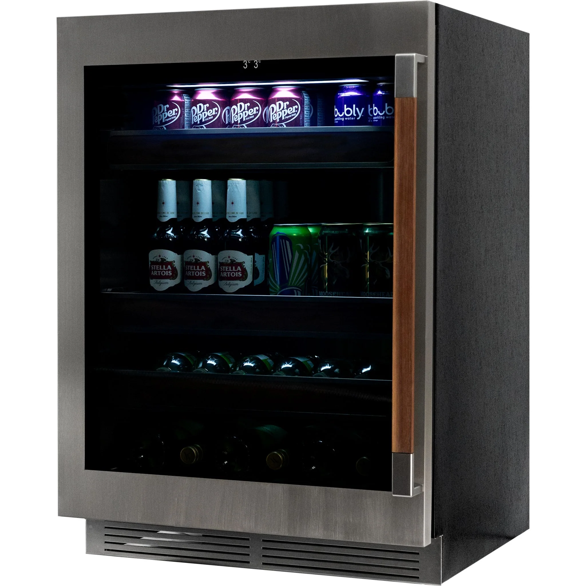 Stirling 24" Single Zone Stainless Steel Beverage Cooler Wood Package - Stainless Steel (S4-125SS) - Image 7