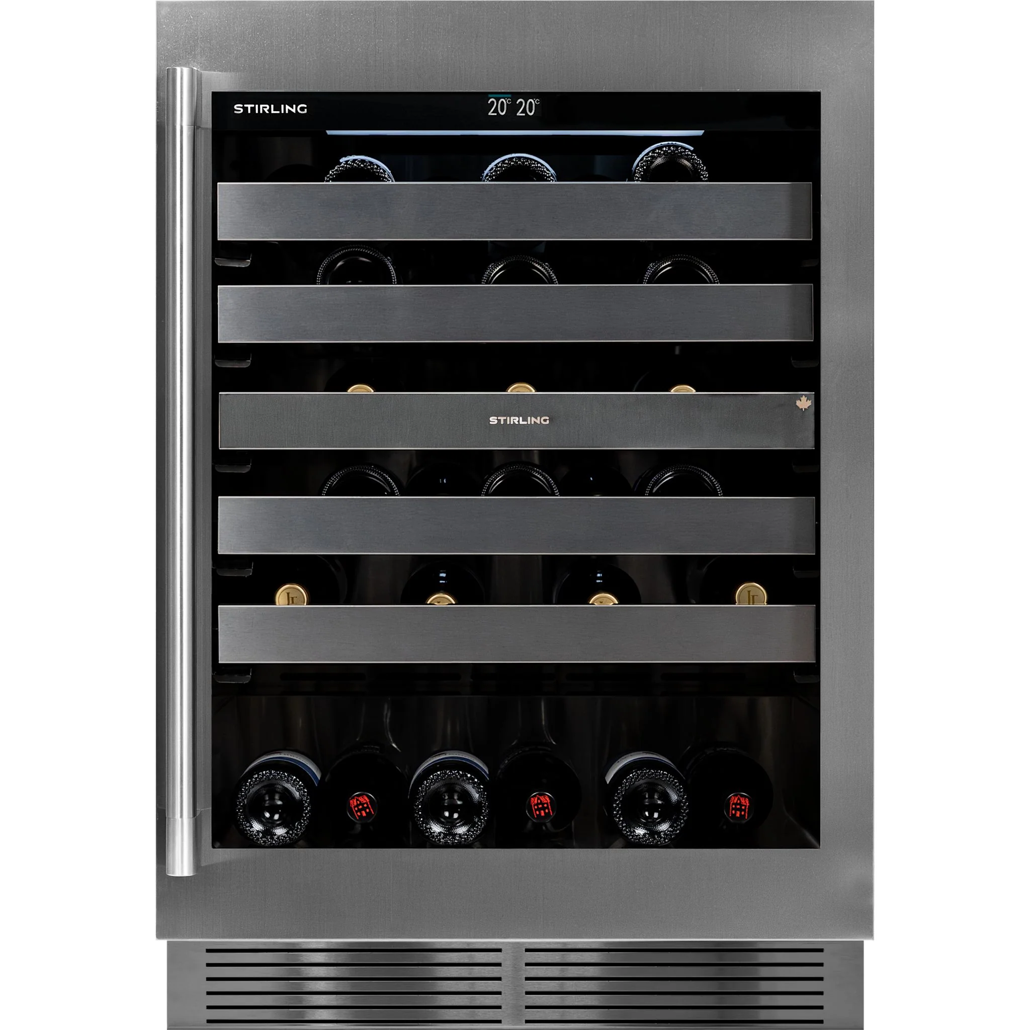 Stirling 24" Single Zone Stainless Steel Wine Cooler Stainless Steel (S4-150SS) - Image 3
