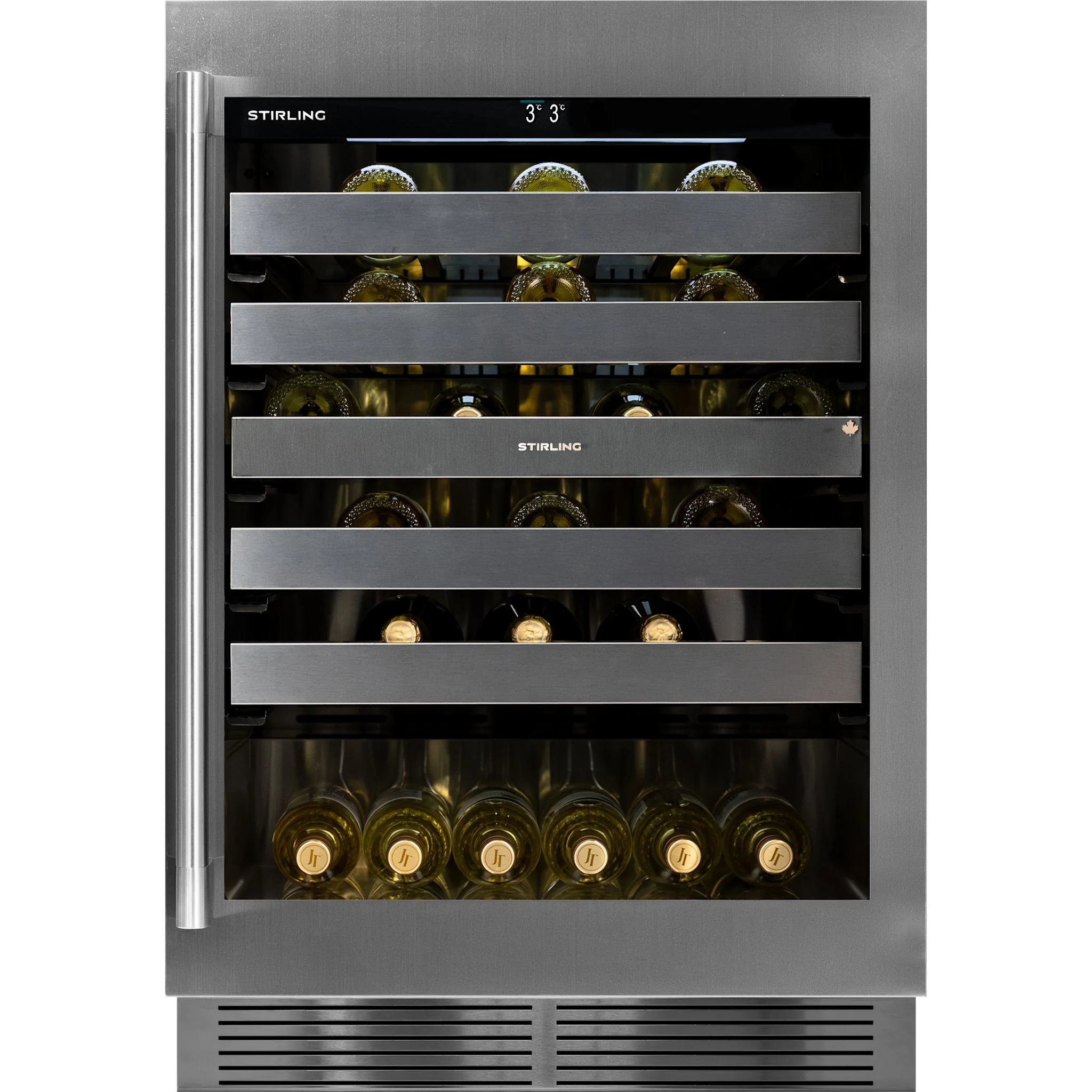 Stirling 24" Single Zone Stainless Steel Wine Cooler Stainless Steel (S4-150SS) - Image 4