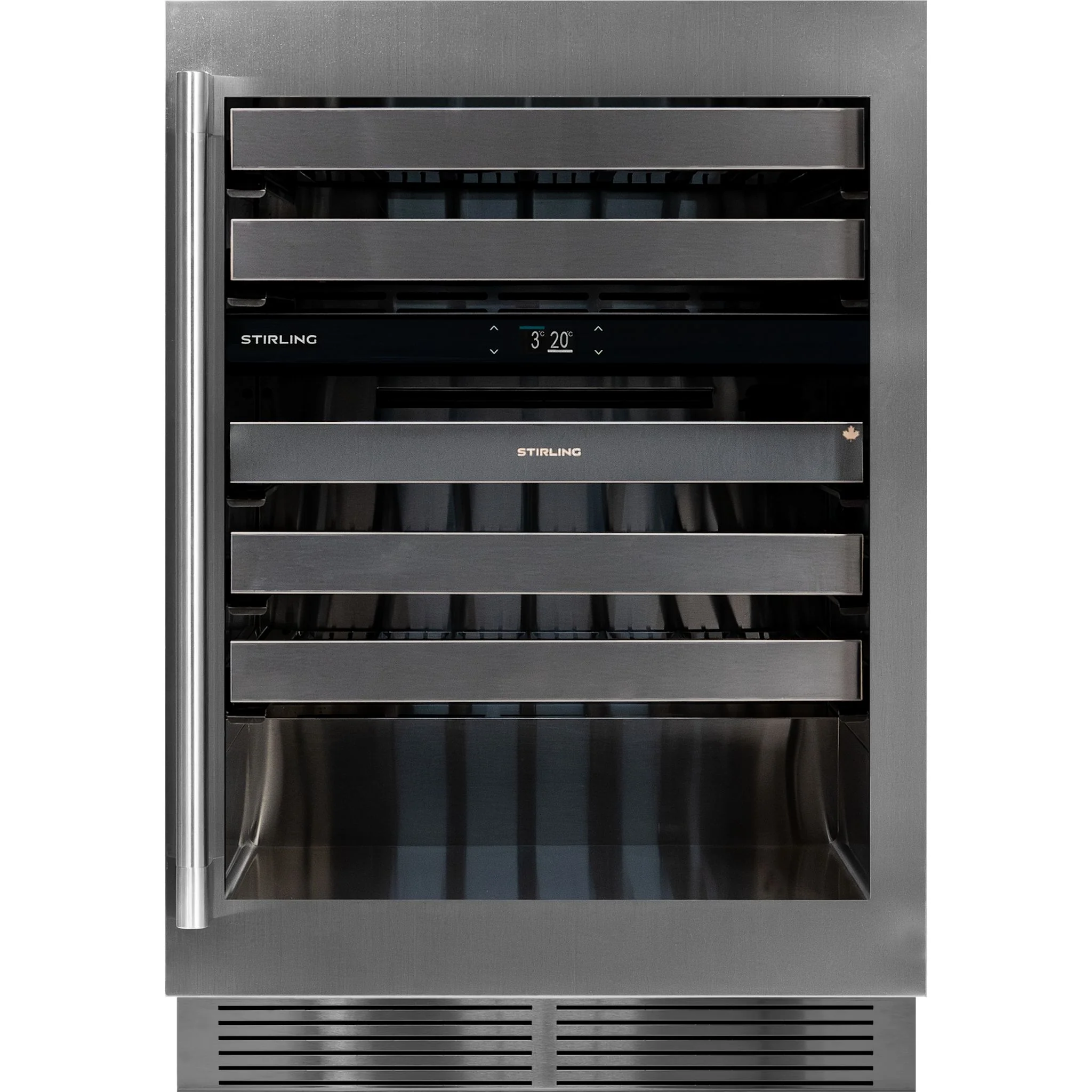 Stirling Marathon 24" Dual Zone Stainless Steel Wine Cooler: Stainless Package - Stainless Steel (S4-D200SS) - Image 2