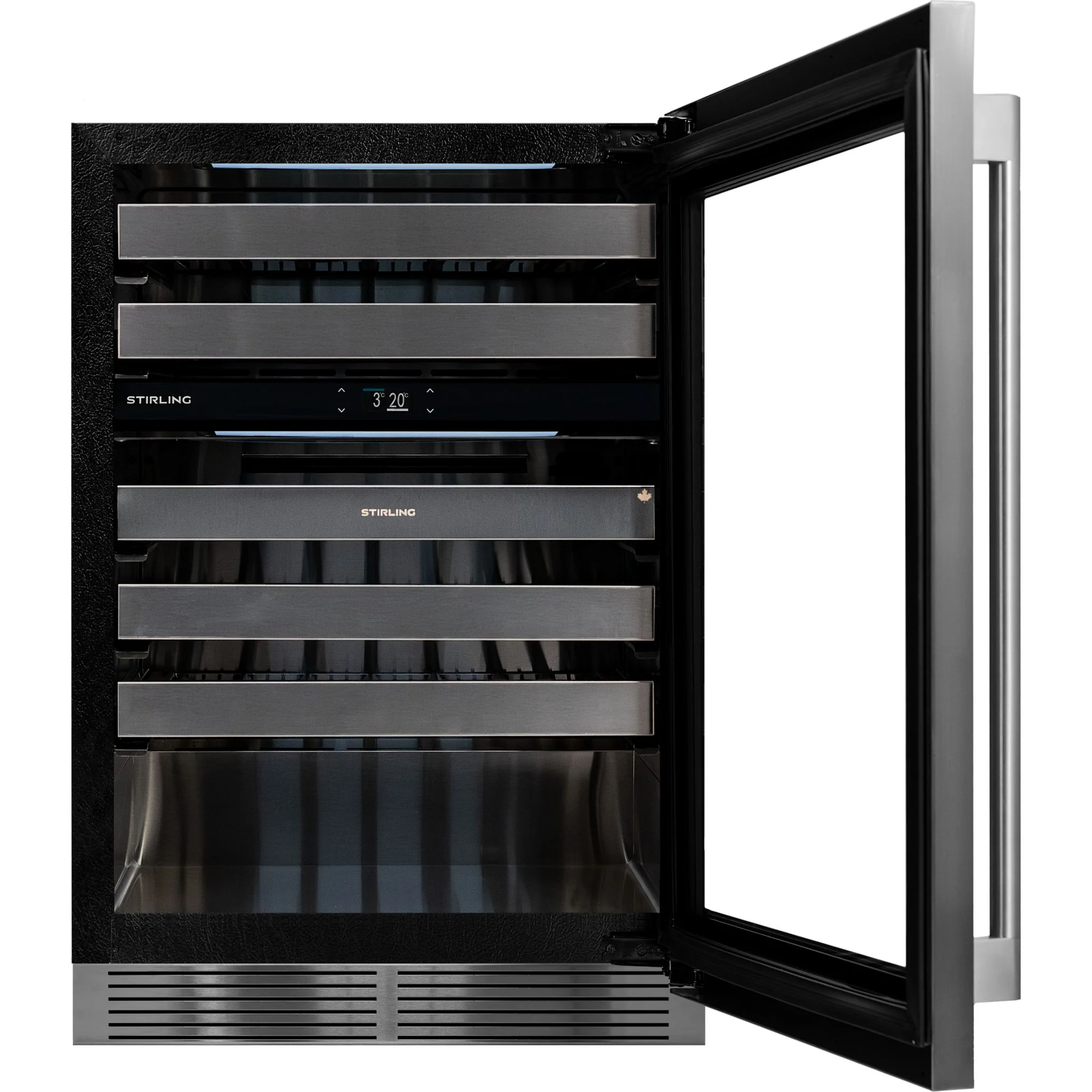 Stirling Marathon 24" Dual Zone Stainless Steel Wine Cooler: Stainless Package - Stainless Steel (S4-D200SS) - Image 5