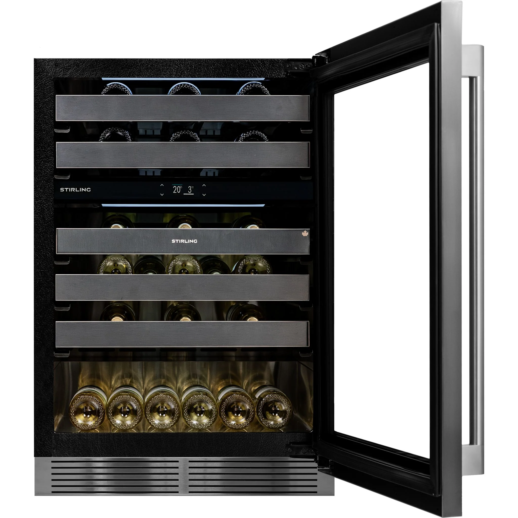 Stirling Marathon 24" Dual Zone Stainless Steel Wine Cooler: Stainless Package - Stainless Steel (S4-D200SS) - Image 6