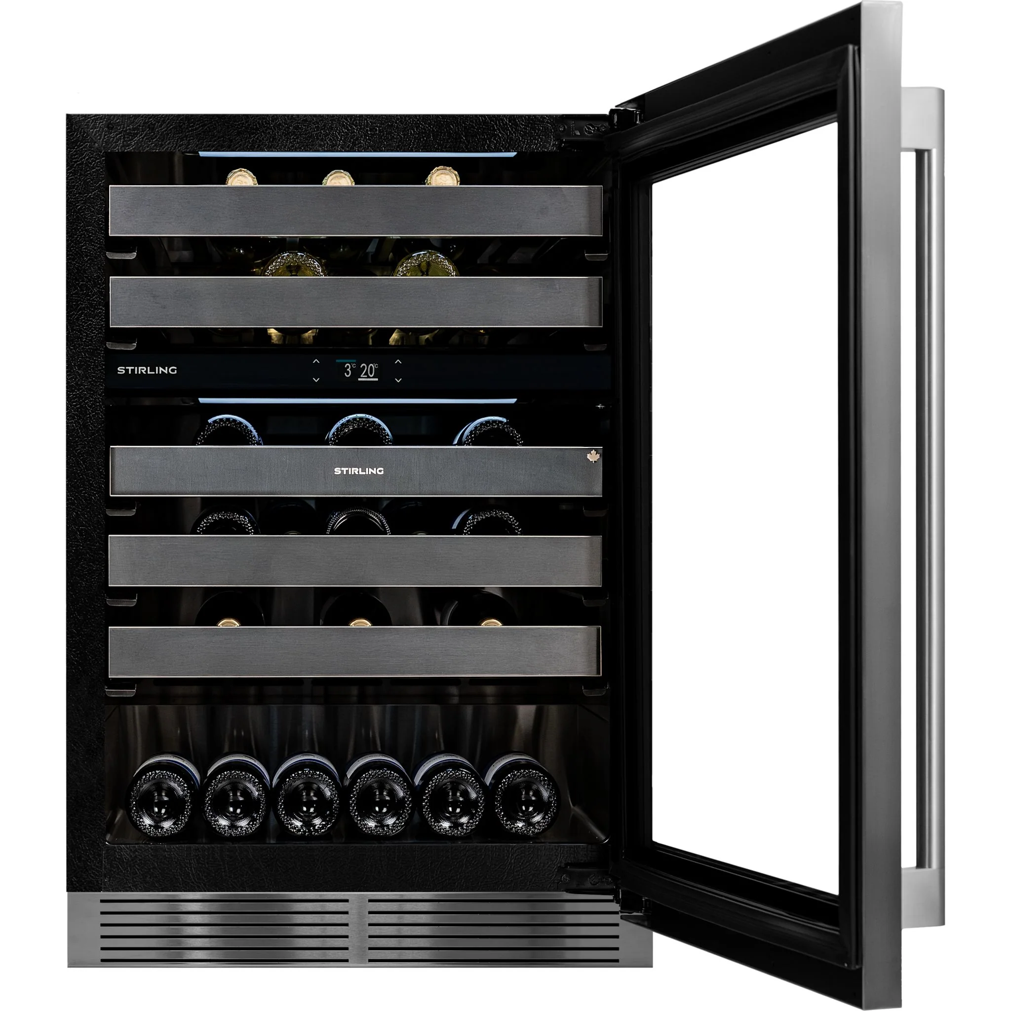 Stirling Marathon 24" Dual Zone Stainless Steel Wine Cooler: Stainless Package - Stainless Steel (S4-D200SS) - Image 7