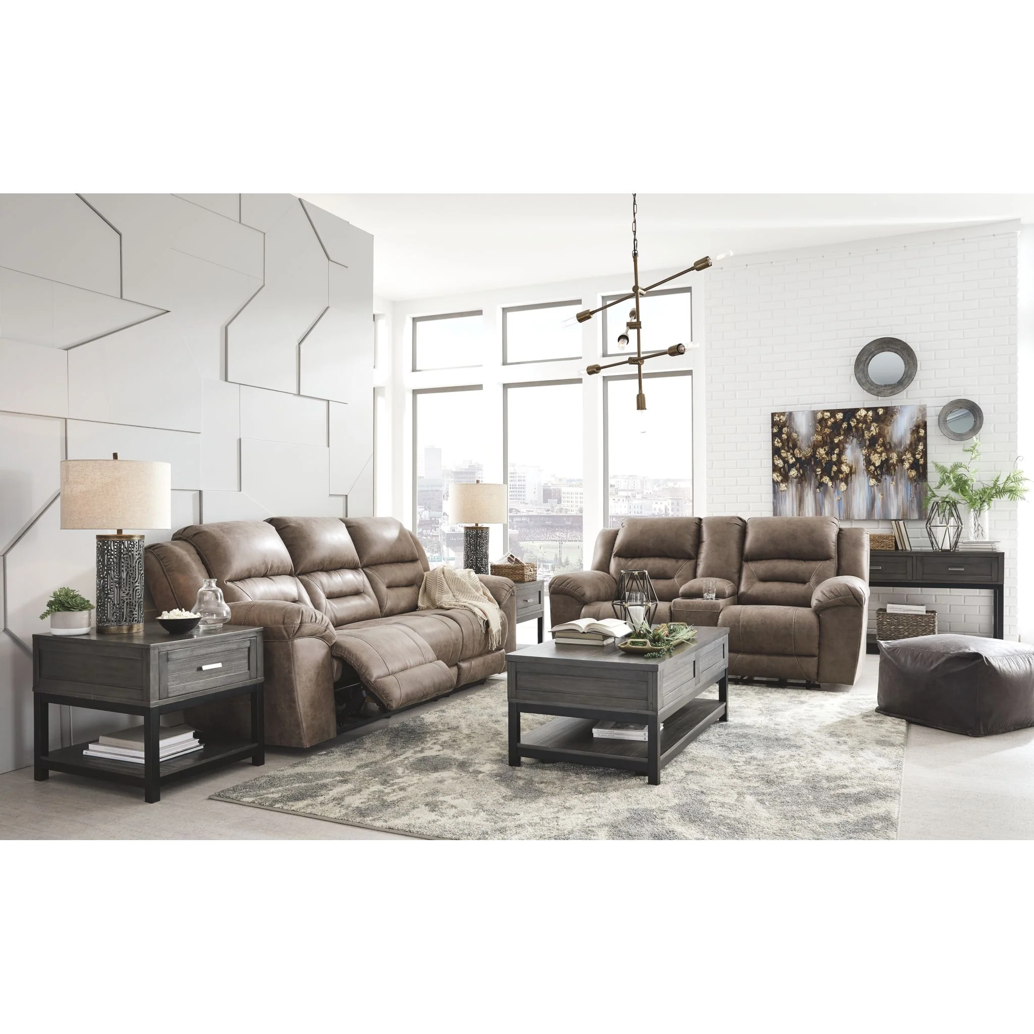 Stoneland Reclining Loveseat with Console - Image 10