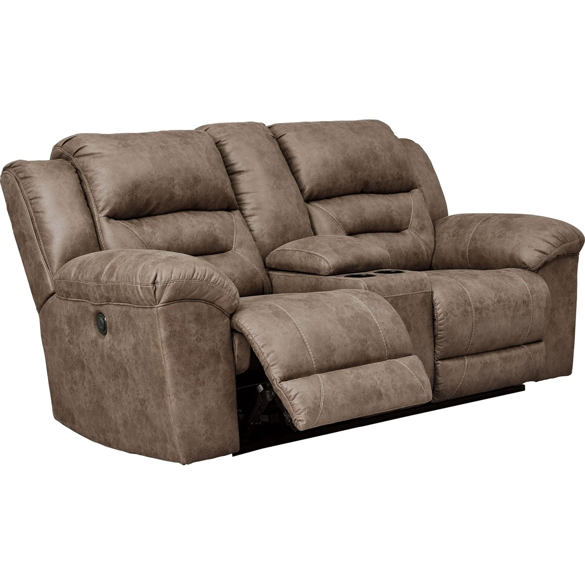 Stoneland Reclining Power Loveseat with Console - Image 3