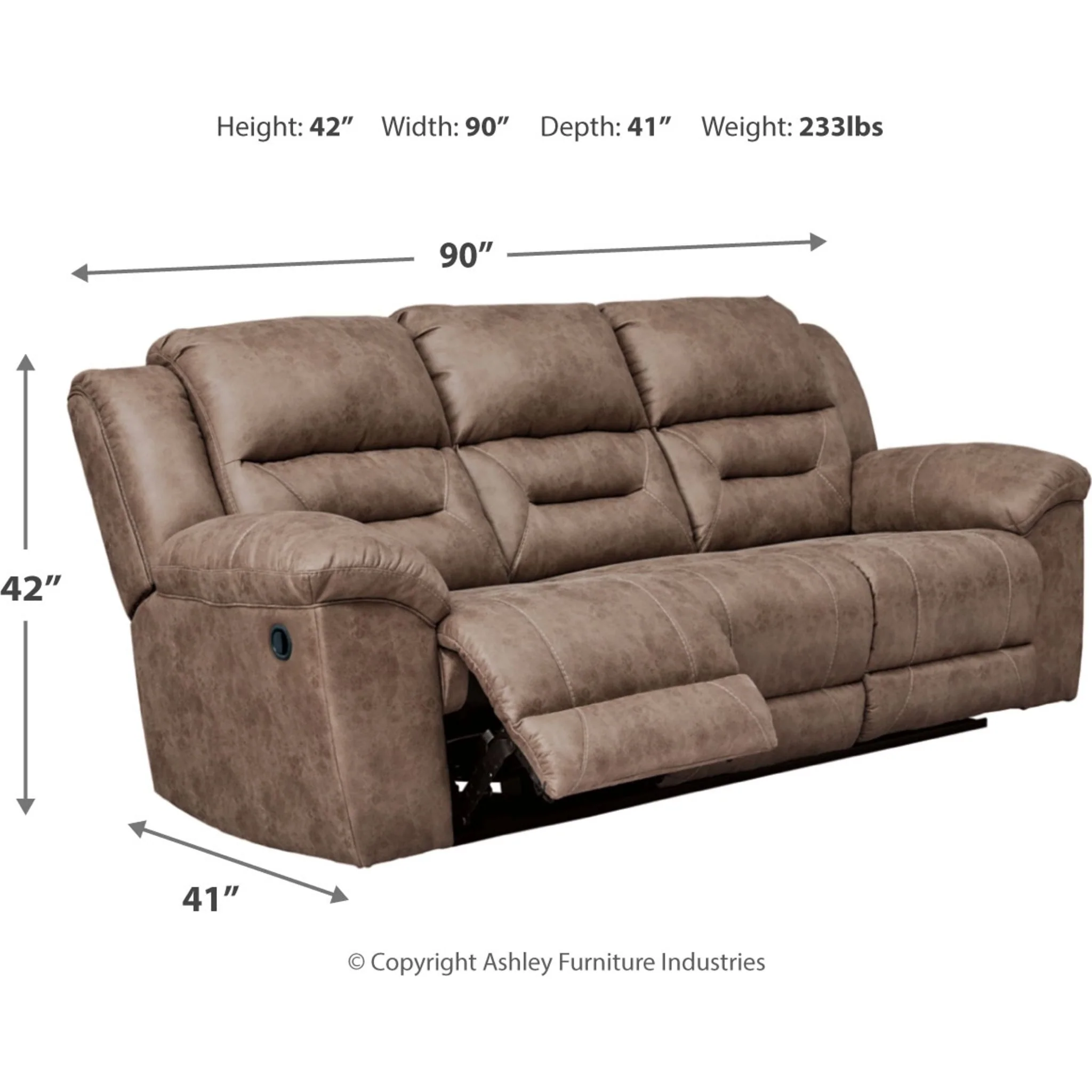 Stoneland Reclining Sofa - Image 4