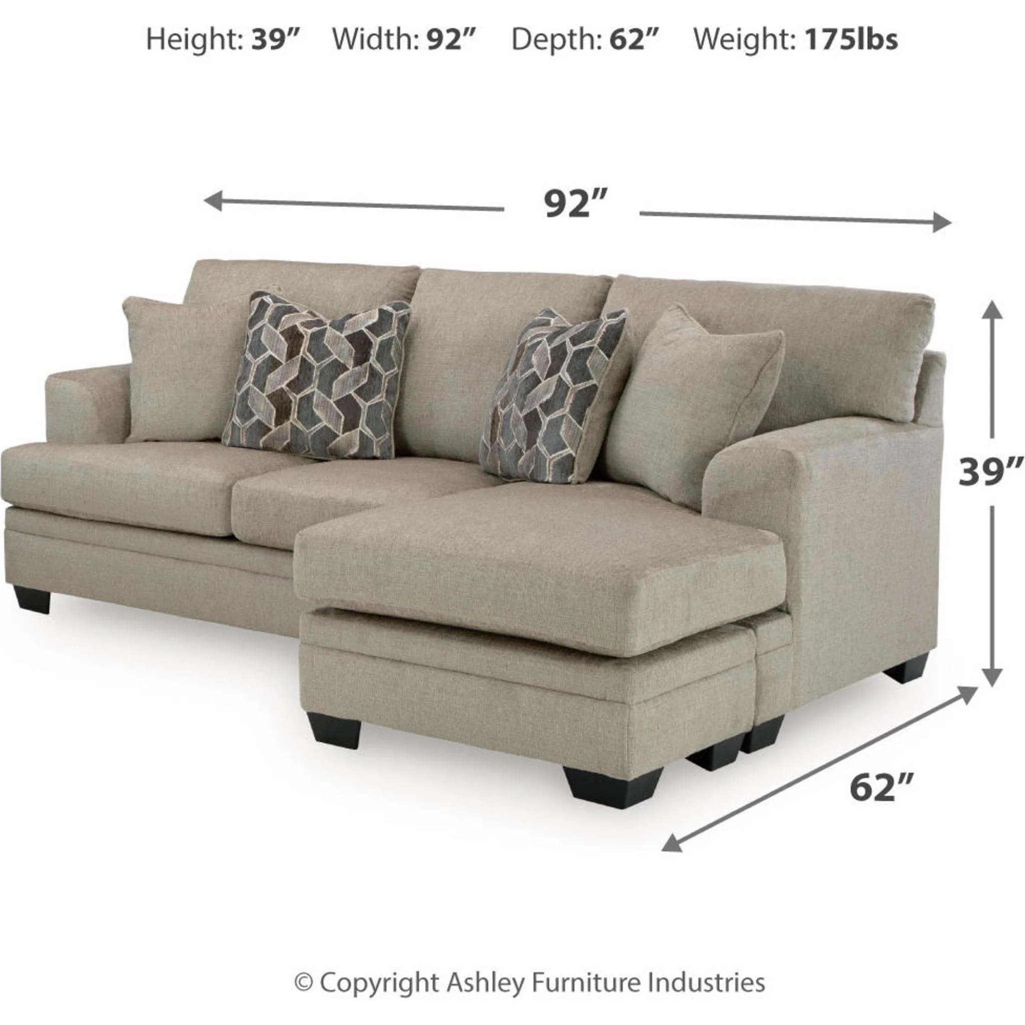 Stonemeade Sofa Chaise - Image 24