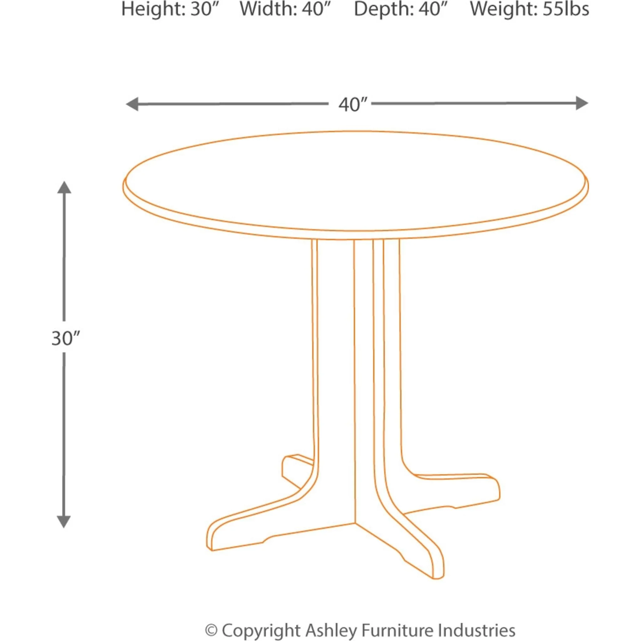 Stuman Round Drop Leaf Table - Image 4